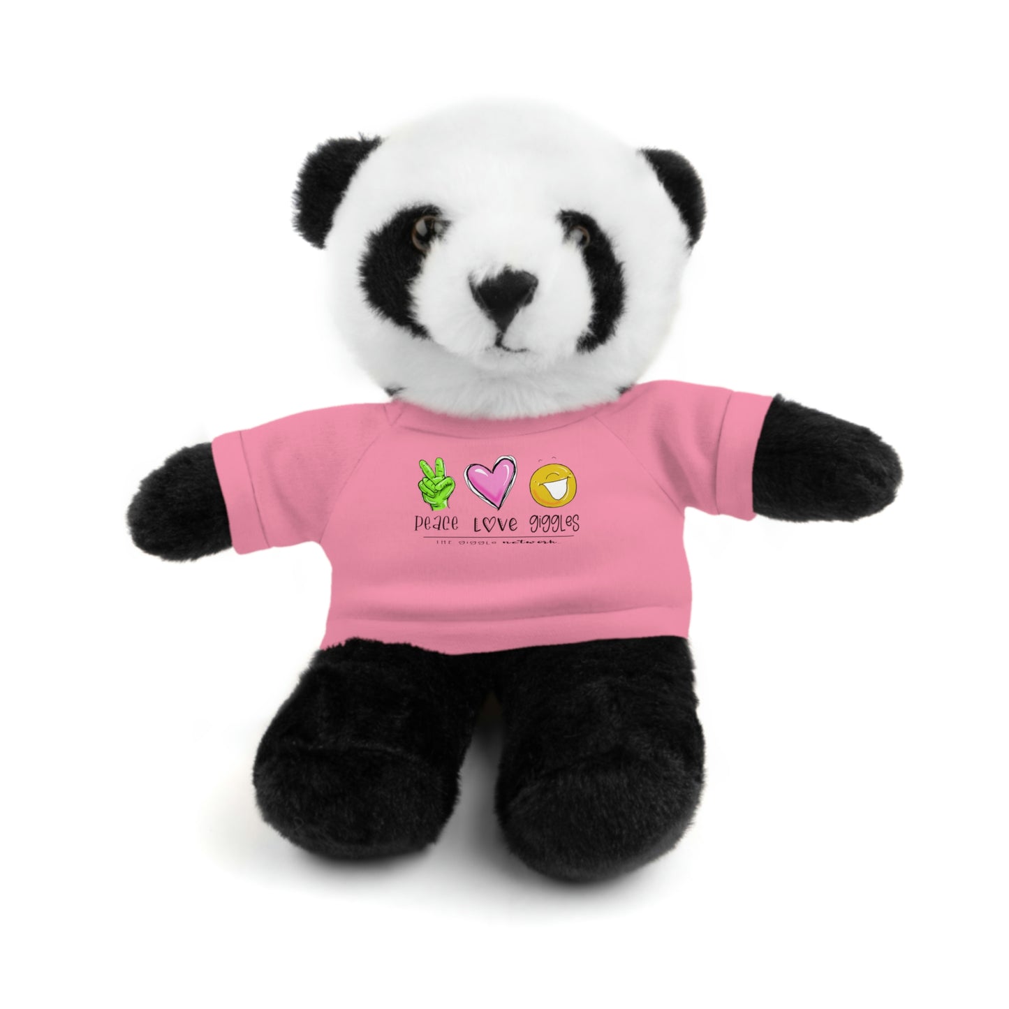 Stuffed Bear, Bunny, or Tiger with Peace, Love, Giggles by The Giggle Network (TM)