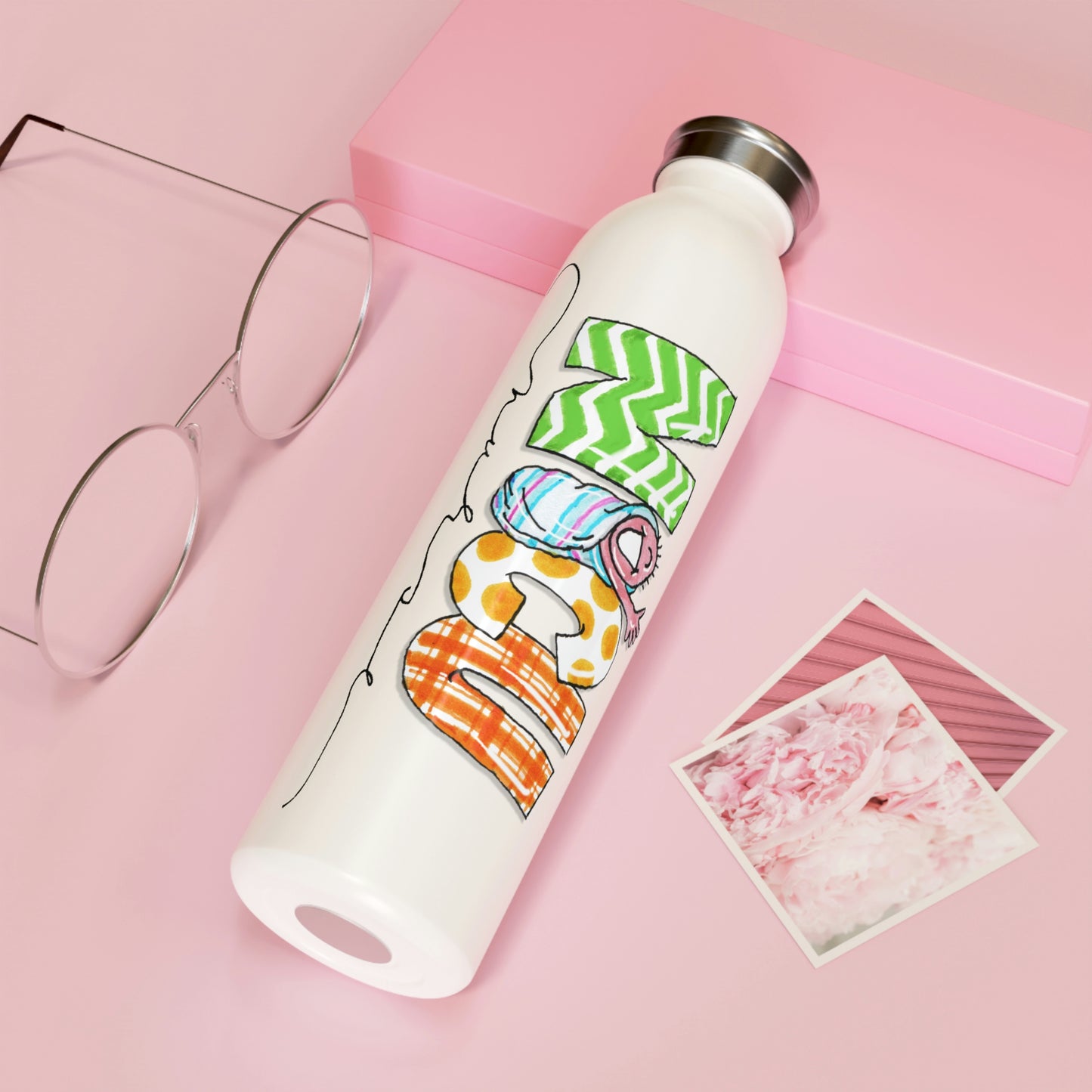 NICU nurse Slim Water Bottle by The Giggle Network (TM)