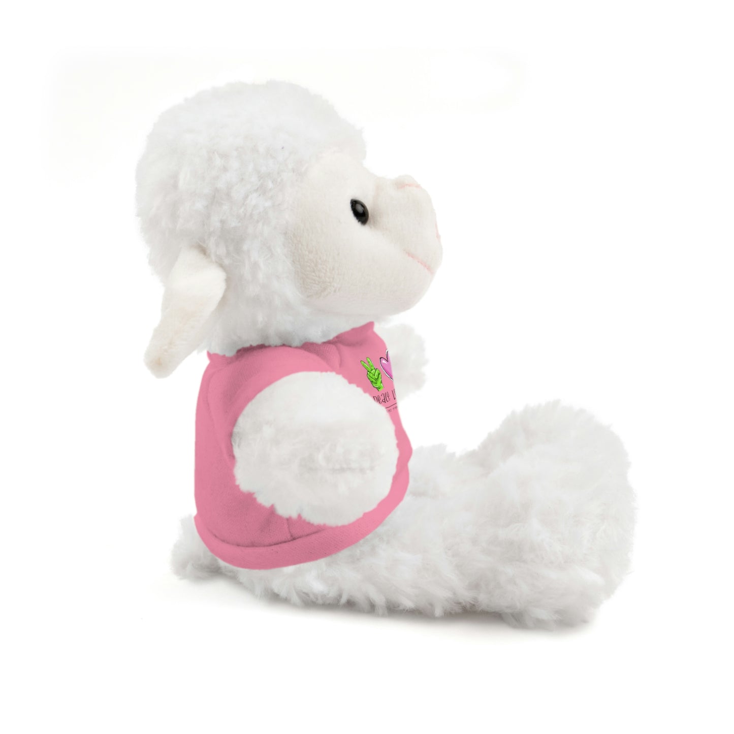 Stuffed Bear, Bunny, or Tiger with Peace, Love, Giggles by The Giggle Network (TM)
