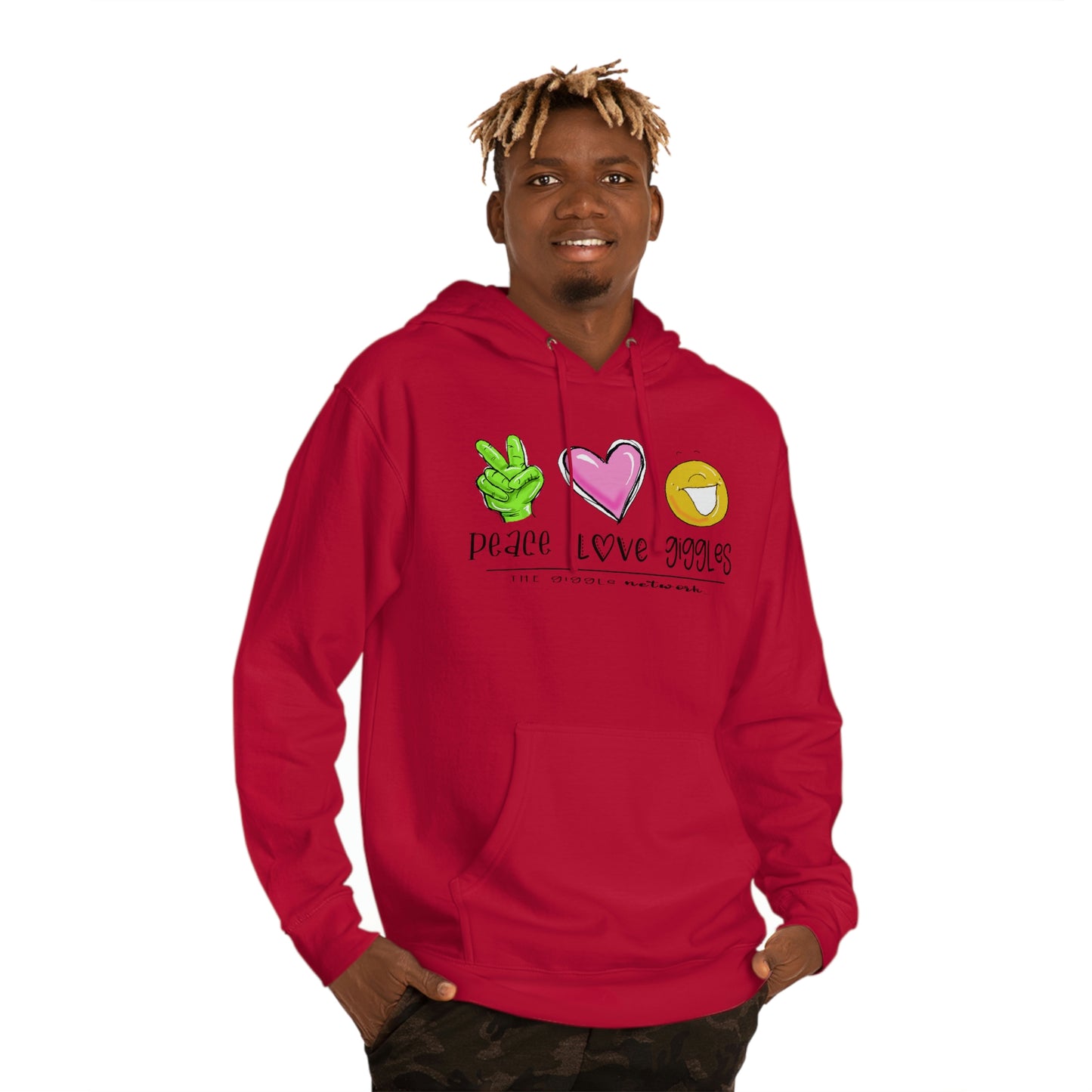 Peace Love Giggles Sweat by The Giggle Network