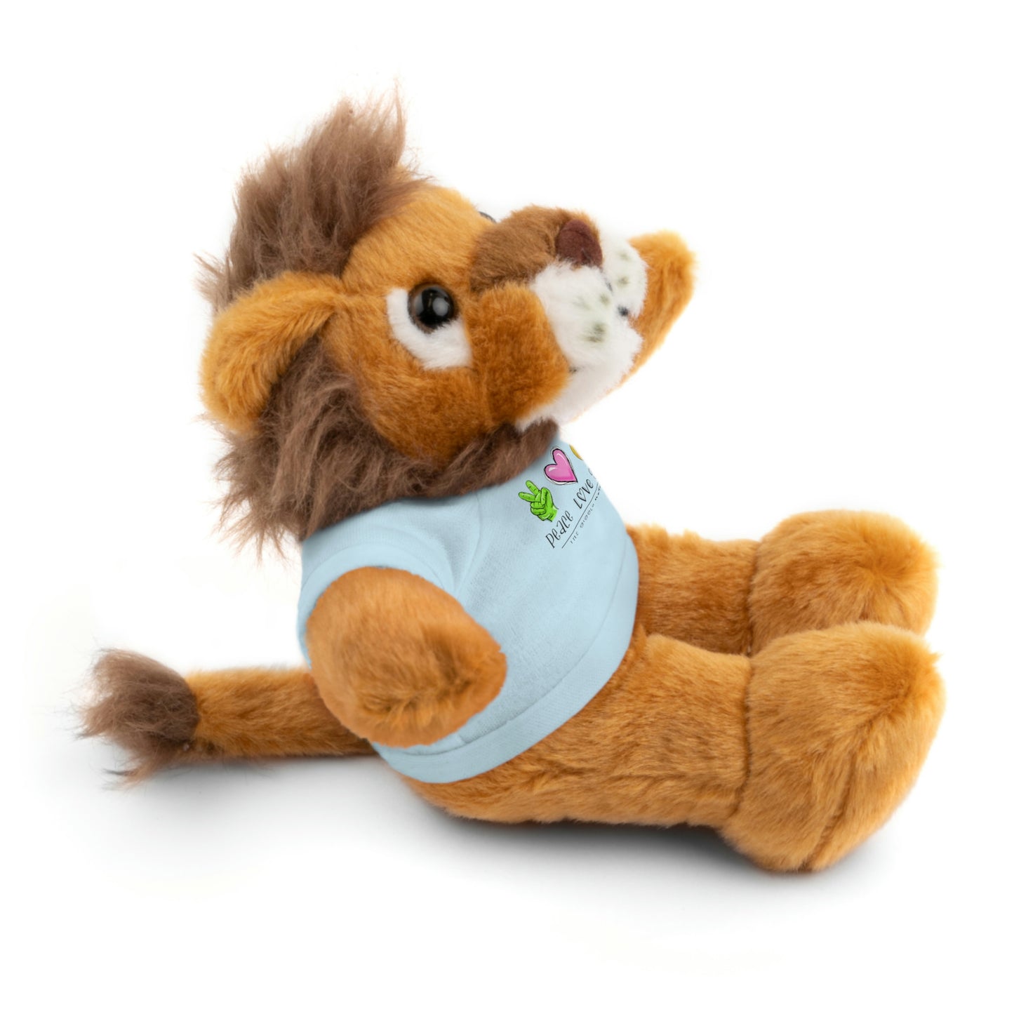 Stuffed Bear, Bunny, or Tiger with Peace, Love, Giggles by The Giggle Network (TM)