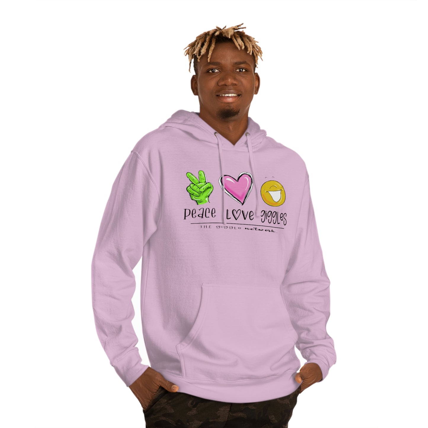 Peace Love Giggles Sweat by The Giggle Network