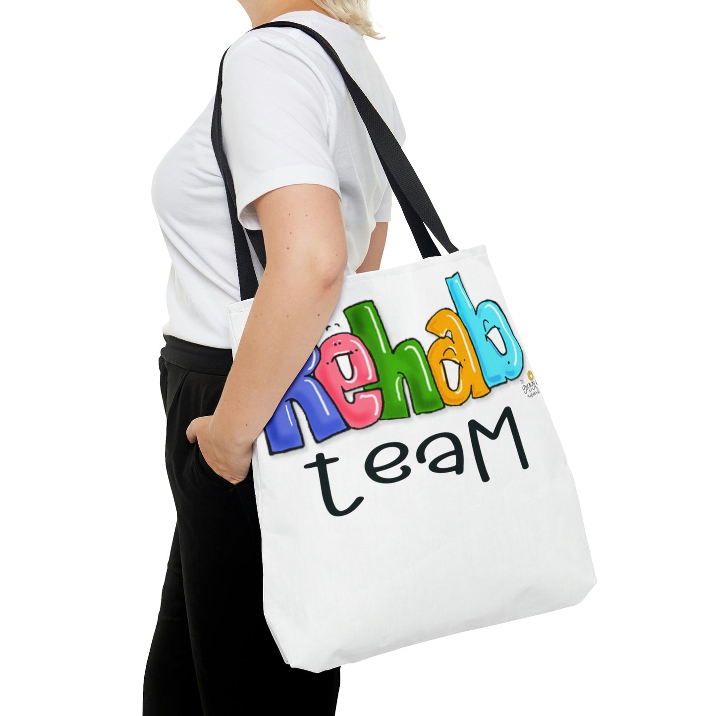 Rehab Team Tote Bag (AOP) by the Giggle Network