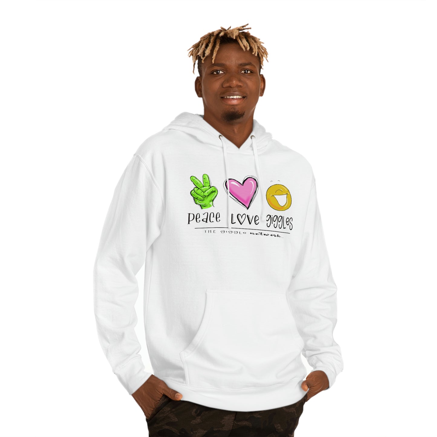 Peace Love Giggles Sweat by The Giggle Network