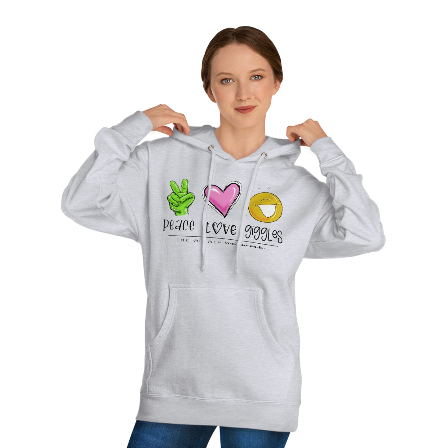 Peace Love Giggles Sweat by The Giggle Network