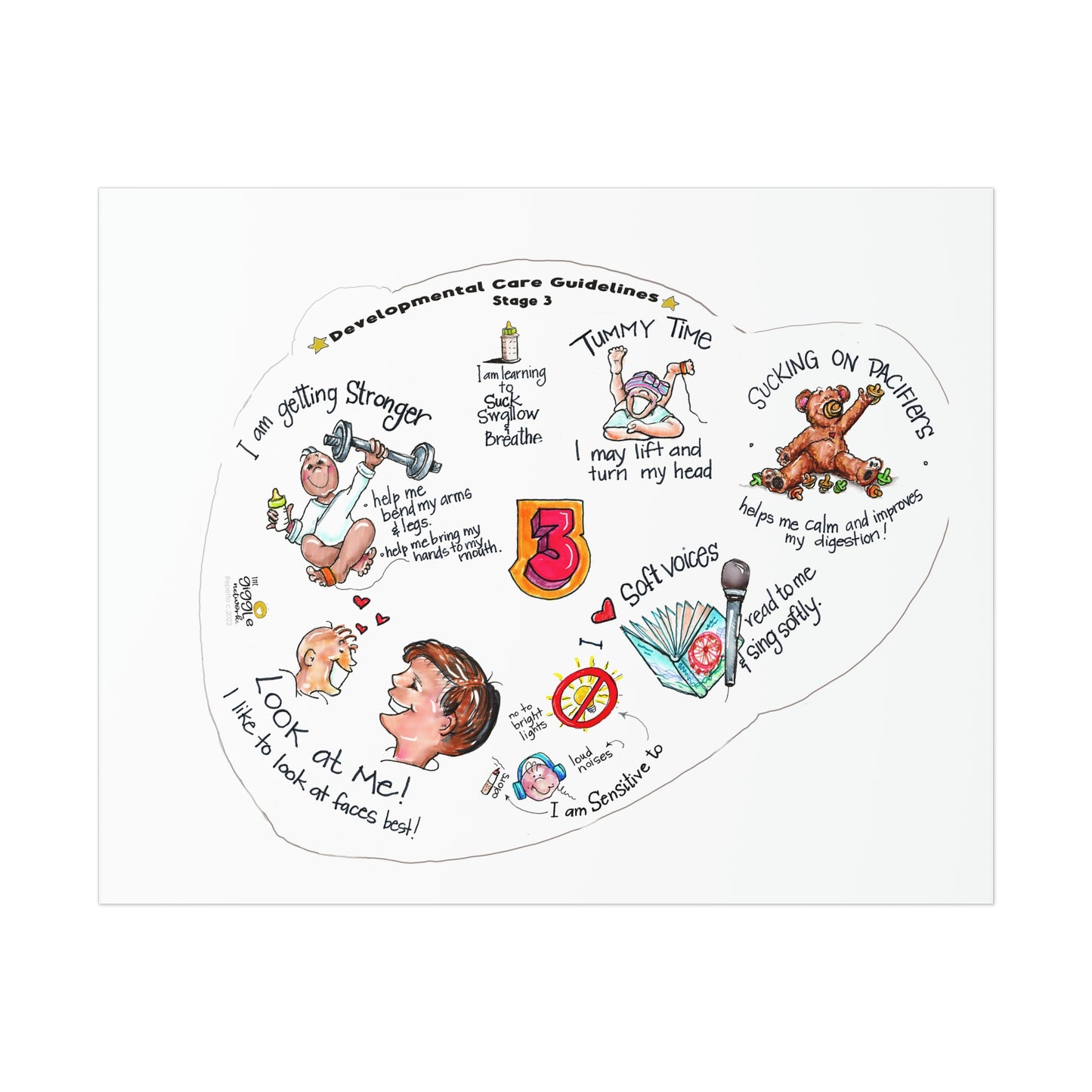 Developmental Guidelines Stage 3 from The Giggle Network ( for infants <35weeks)