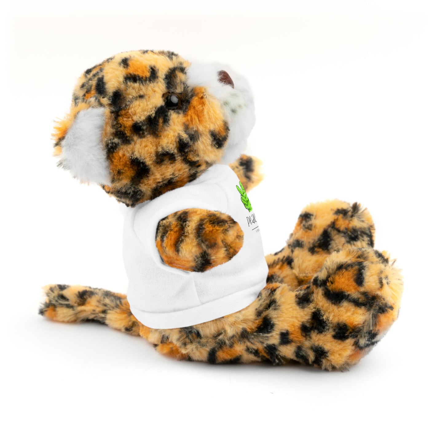 Stuffed Bear, Bunny, or Tiger with Peace, Love, Giggles by The Giggle Network (TM)