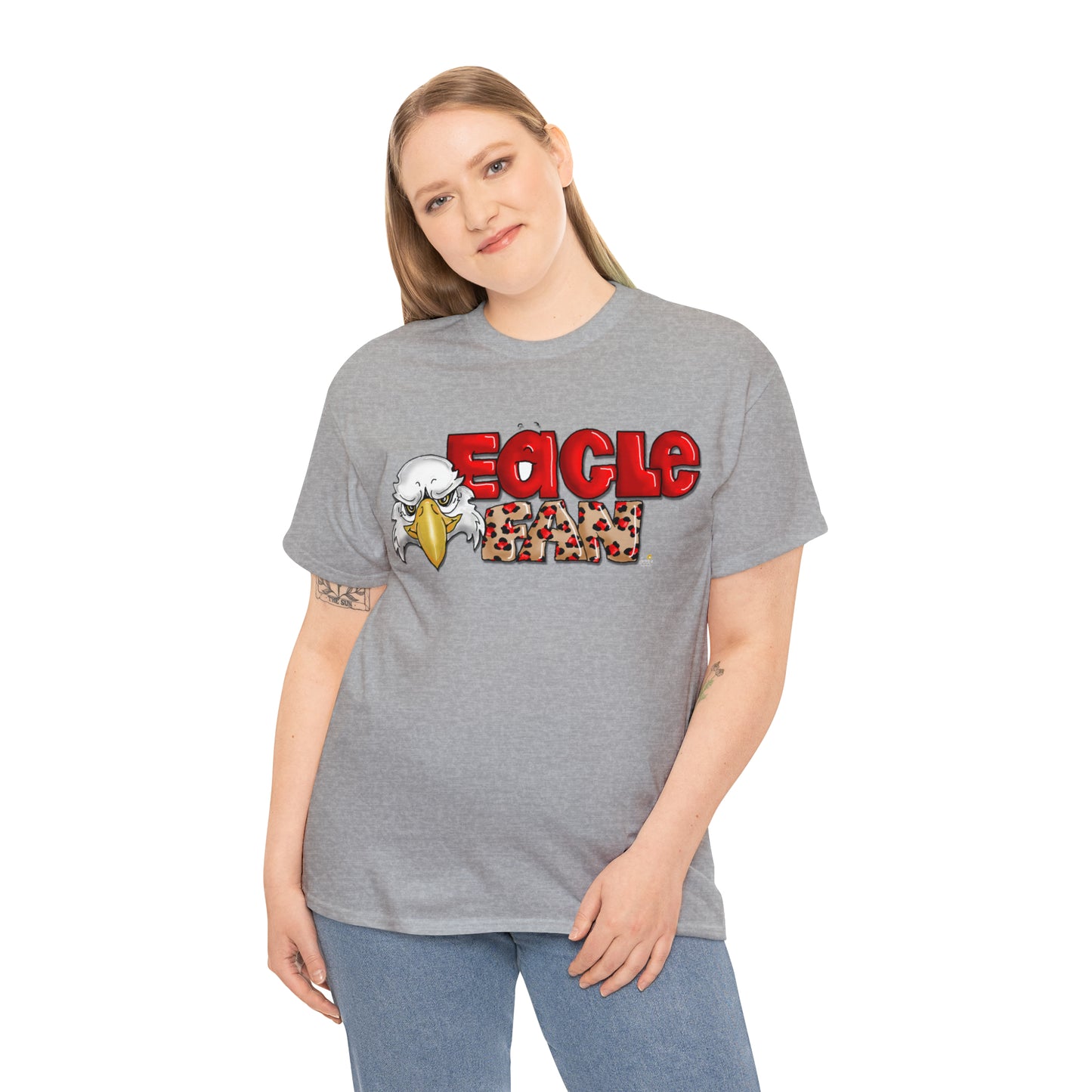 Eagle Fan (cheetah) Tshirt by The Giggle Network created by Laurie Repetto