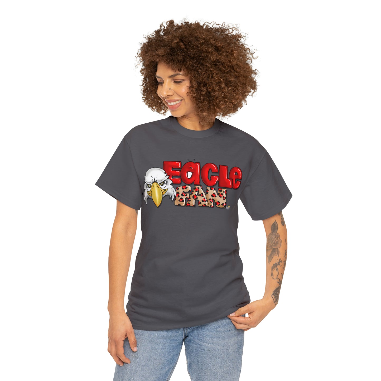 Eagle Fan (cheetah) Tshirt by The Giggle Network created by Laurie Repetto