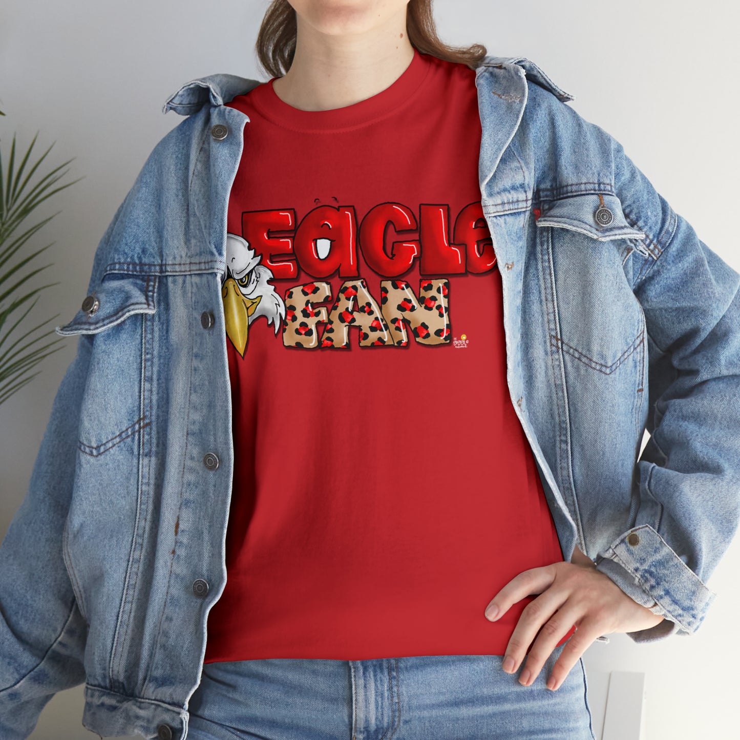 Eagle Fan (cheetah) Tshirt by The Giggle Network created by Laurie Repetto