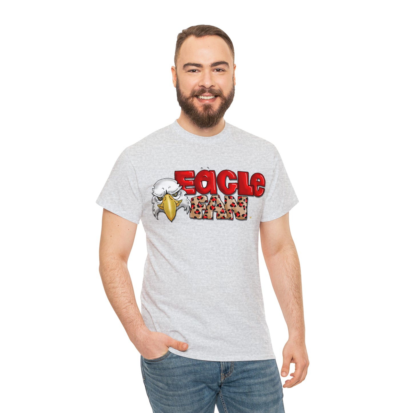 Eagle Fan (cheetah) Tshirt by The Giggle Network created by Laurie Repetto