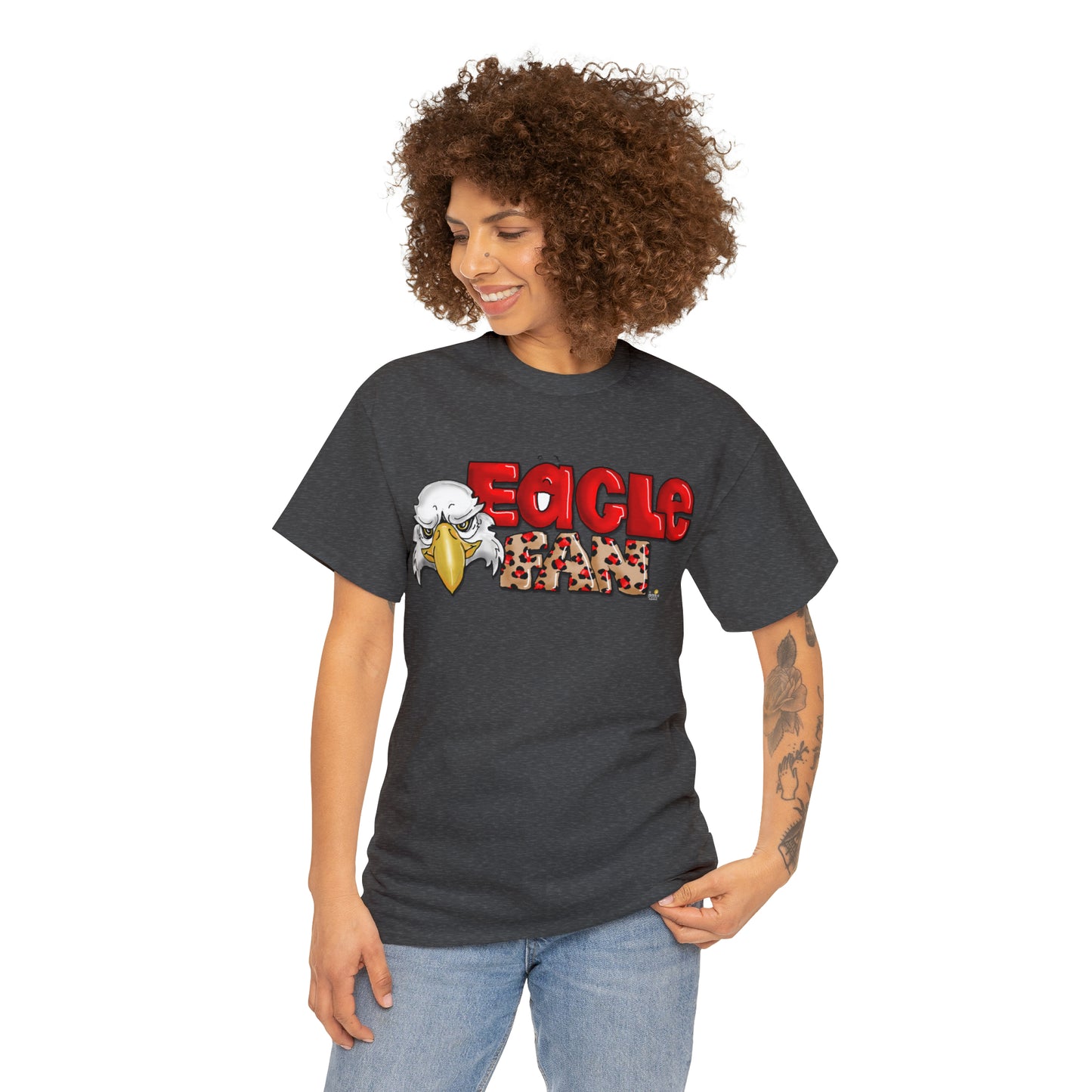 Eagle Fan (cheetah) Tshirt by The Giggle Network created by Laurie Repetto