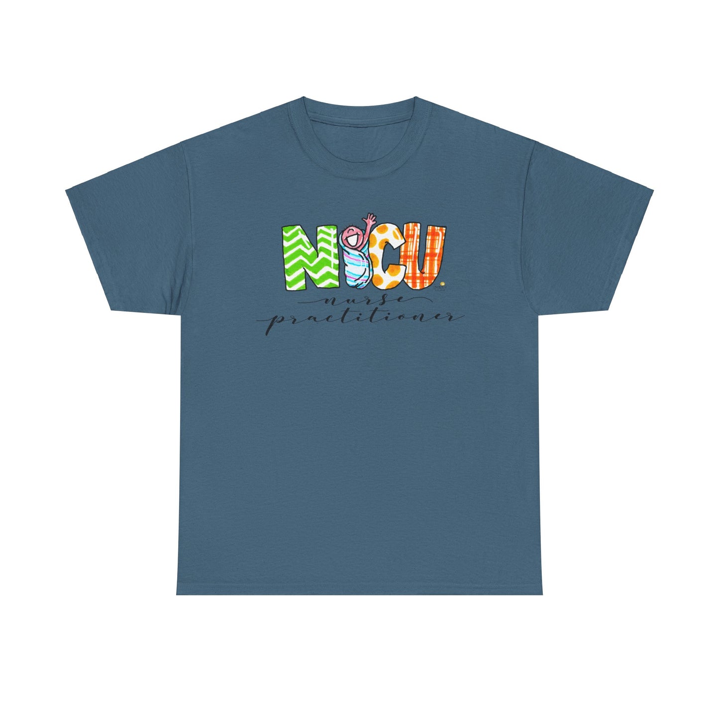 Nurse Practitioner Tee with Baby Swaddle Design