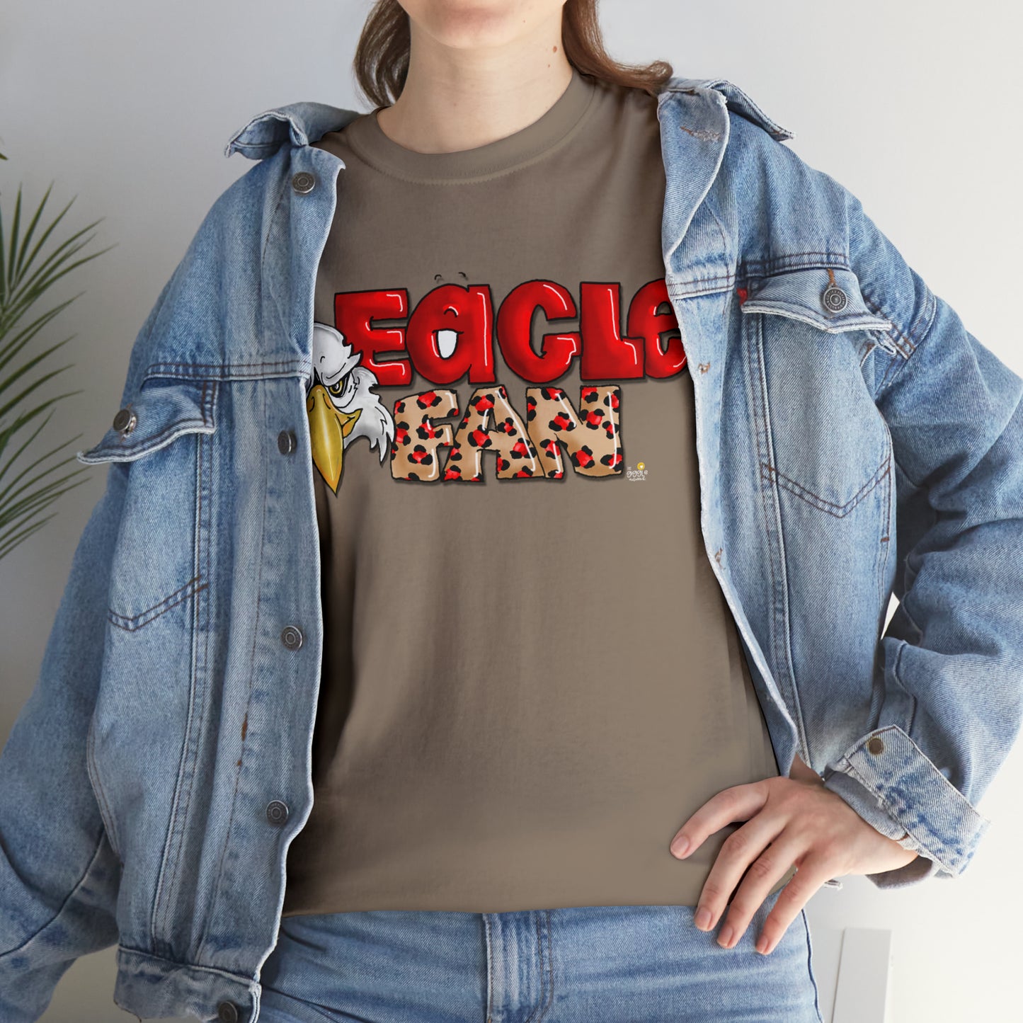 Eagle Fan (cheetah) Tshirt by The Giggle Network created by Laurie Repetto