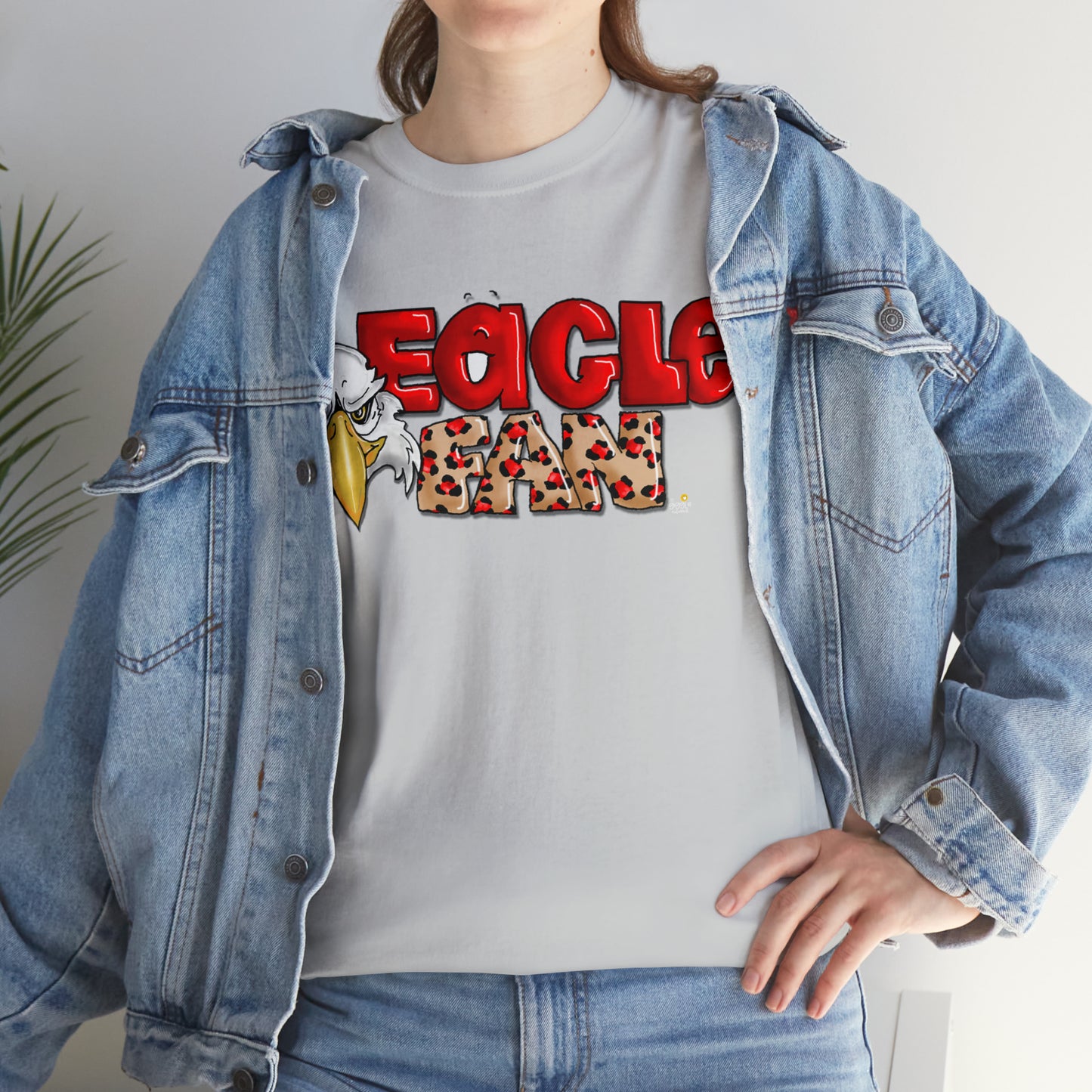 Eagle Fan (cheetah) Tshirt by The Giggle Network created by Laurie Repetto
