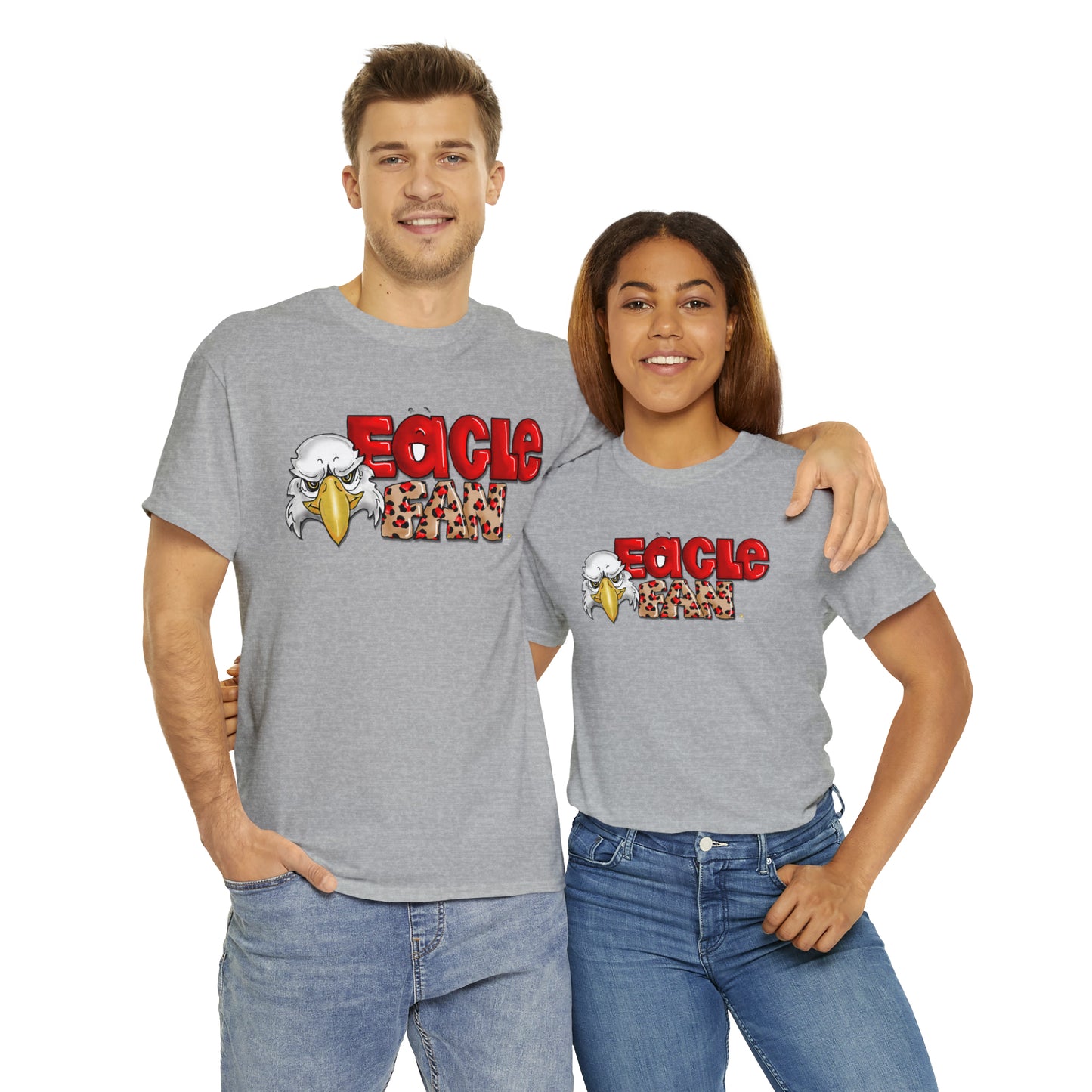 Eagle Fan (cheetah) Tshirt by The Giggle Network created by Laurie Repetto