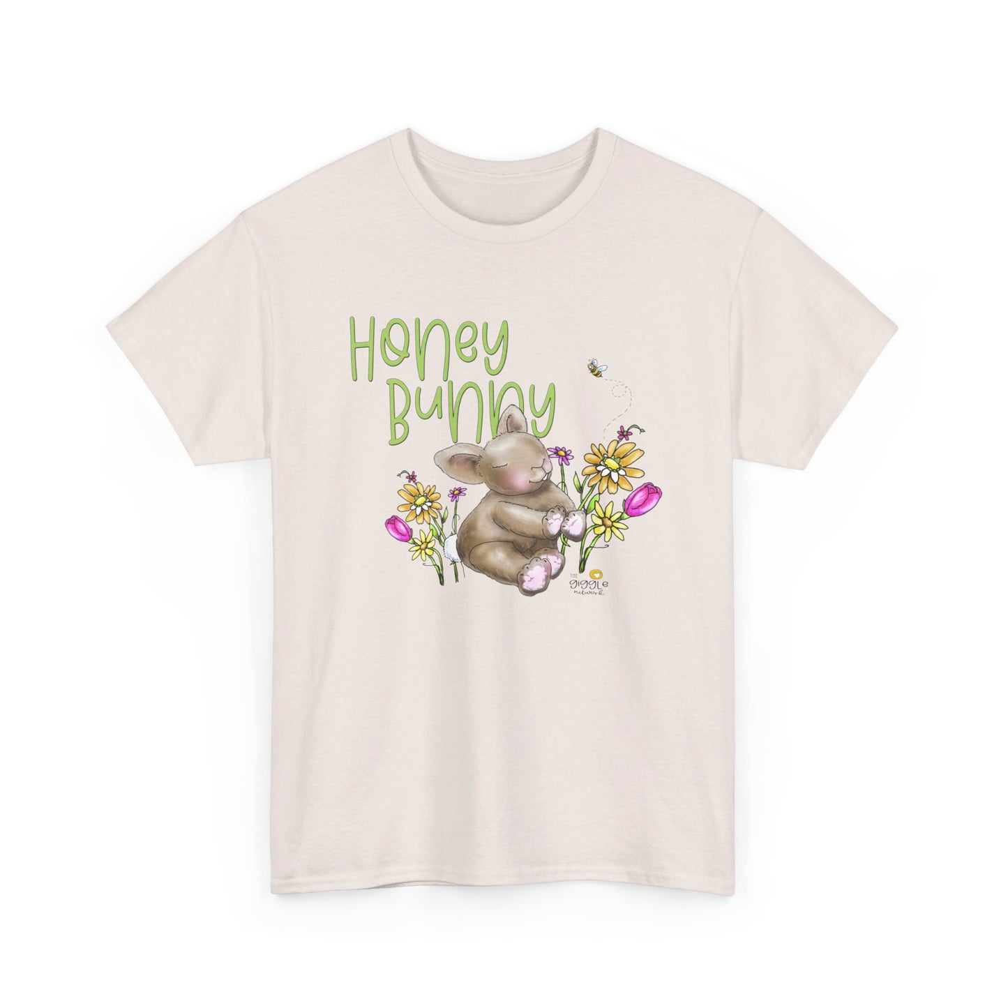 Honey Bunny by The Giggle Network, Spring Tshirt, Bunny shirt, Springtime designs, flowers tshirt by the GIggle Network