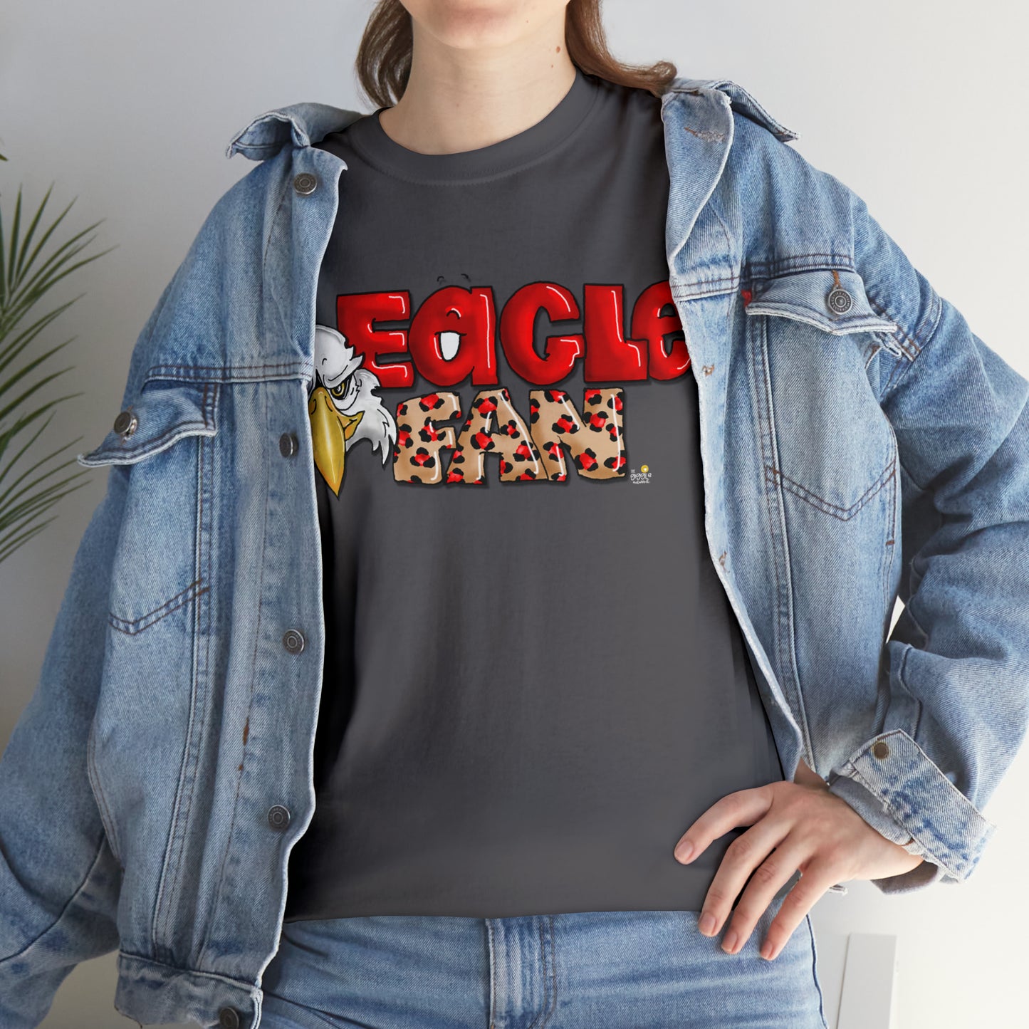 Eagle Fan (cheetah) Tshirt by The Giggle Network created by Laurie Repetto