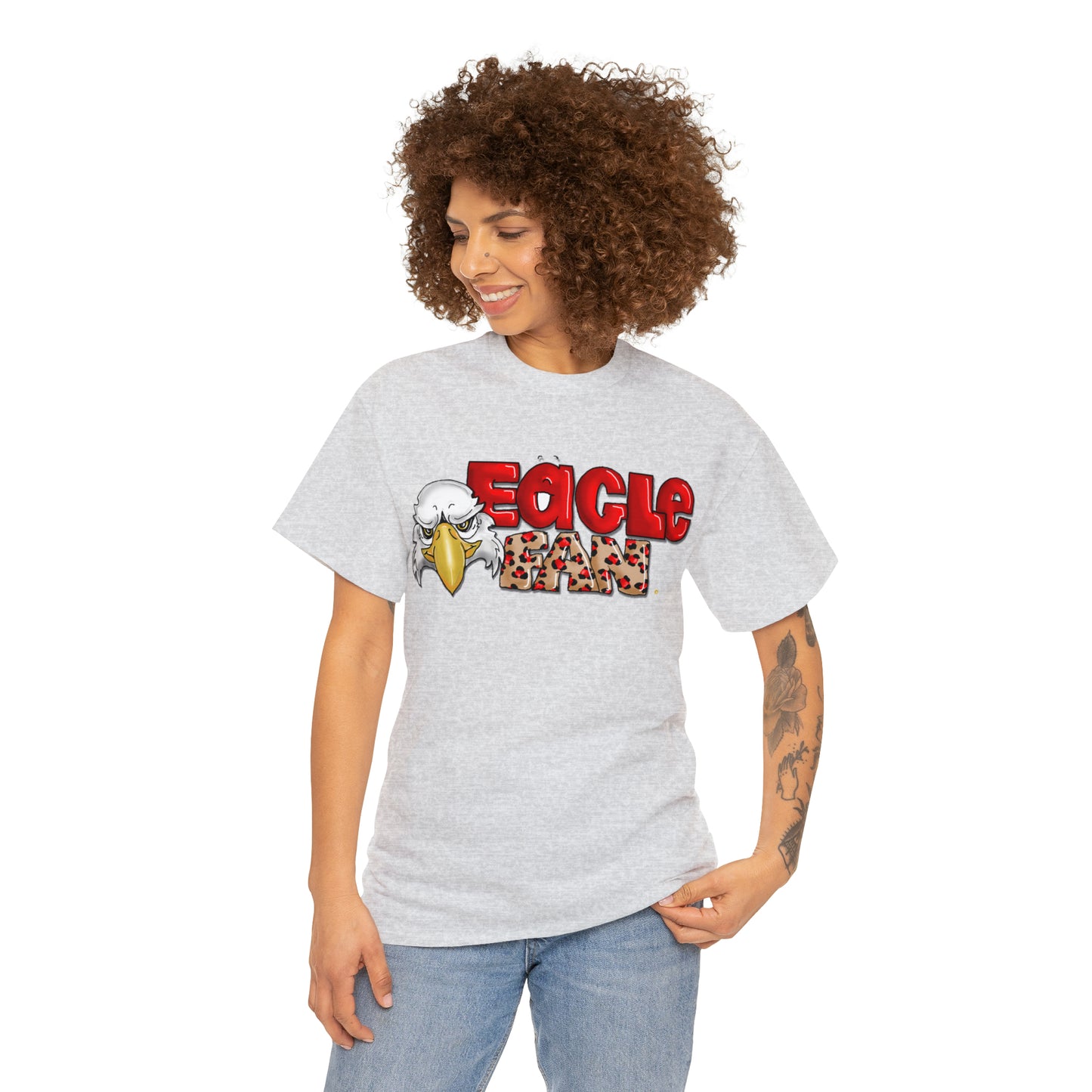 Eagle Fan (cheetah) Tshirt by The Giggle Network created by Laurie Repetto