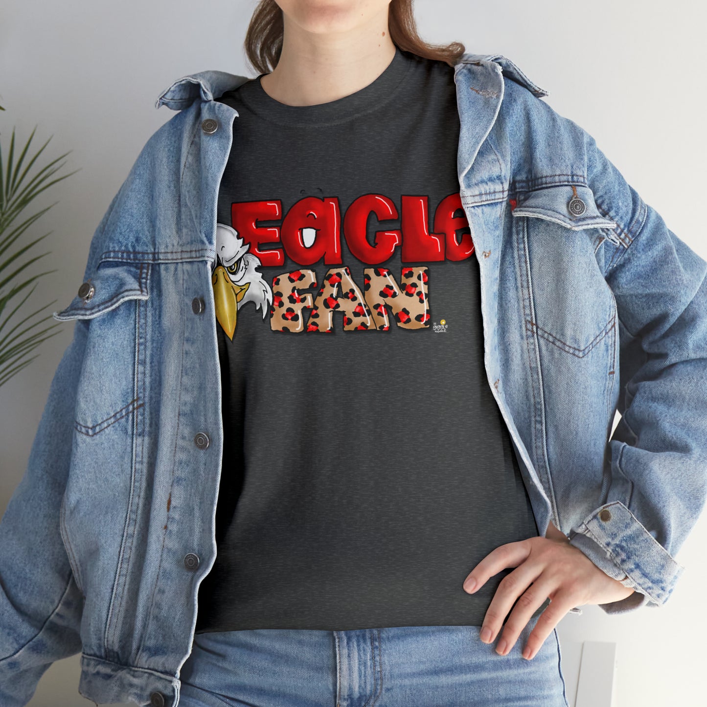Eagle Fan (cheetah) Tshirt by The Giggle Network created by Laurie Repetto