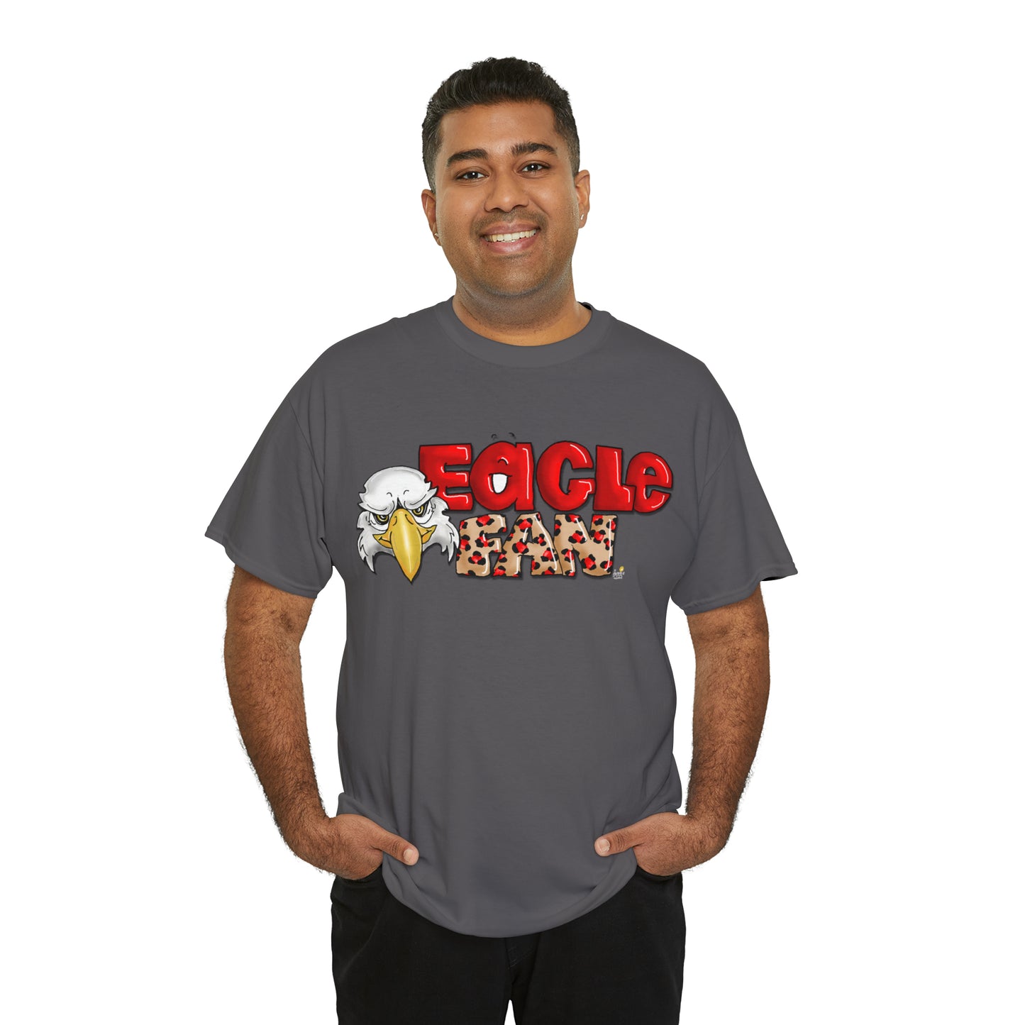 Eagle Fan (cheetah) Tshirt by The Giggle Network created by Laurie Repetto
