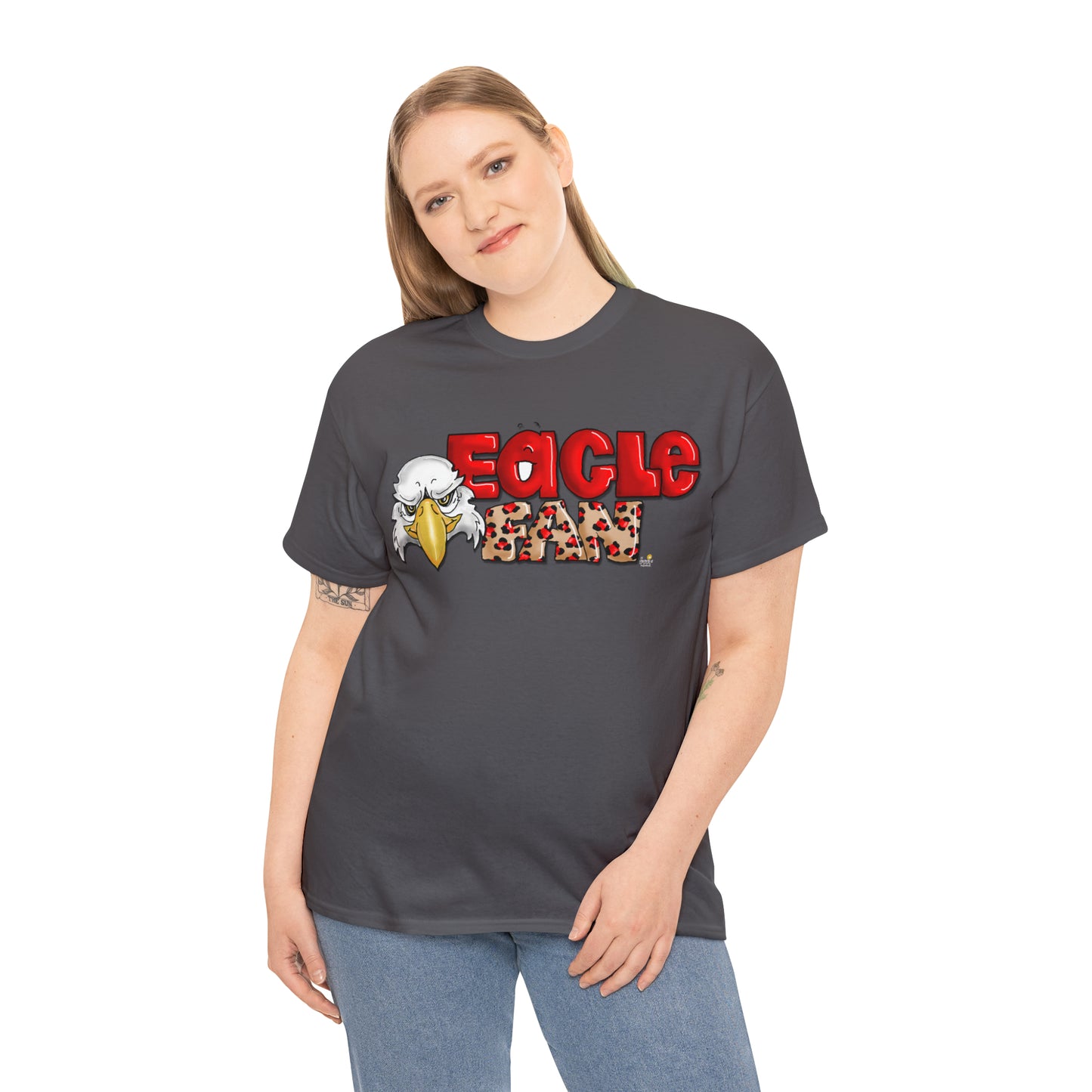 Eagle Fan (cheetah) Tshirt by The Giggle Network created by Laurie Repetto