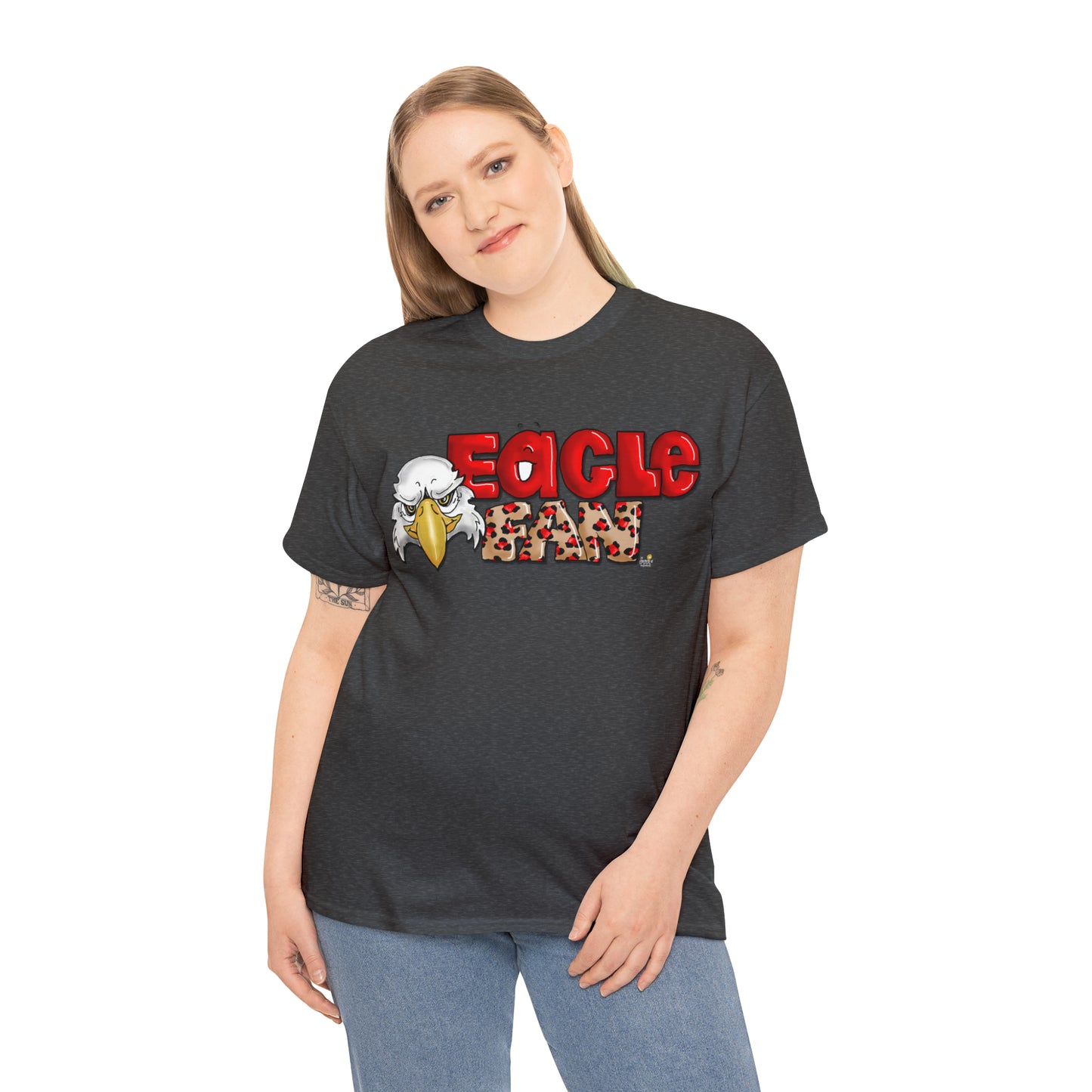 Eagle Fan (cheetah) Tshirt by The Giggle Network created by Laurie Repetto