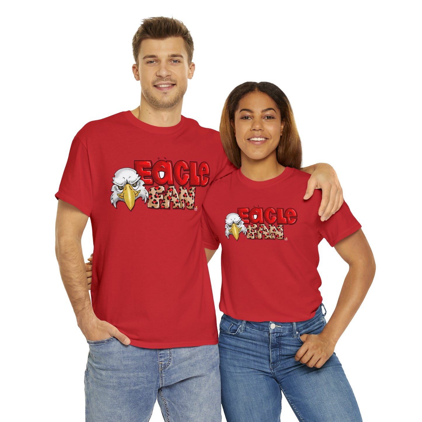 Eagle Fan (cheetah) Tshirt by The Giggle Network created by Laurie Repetto