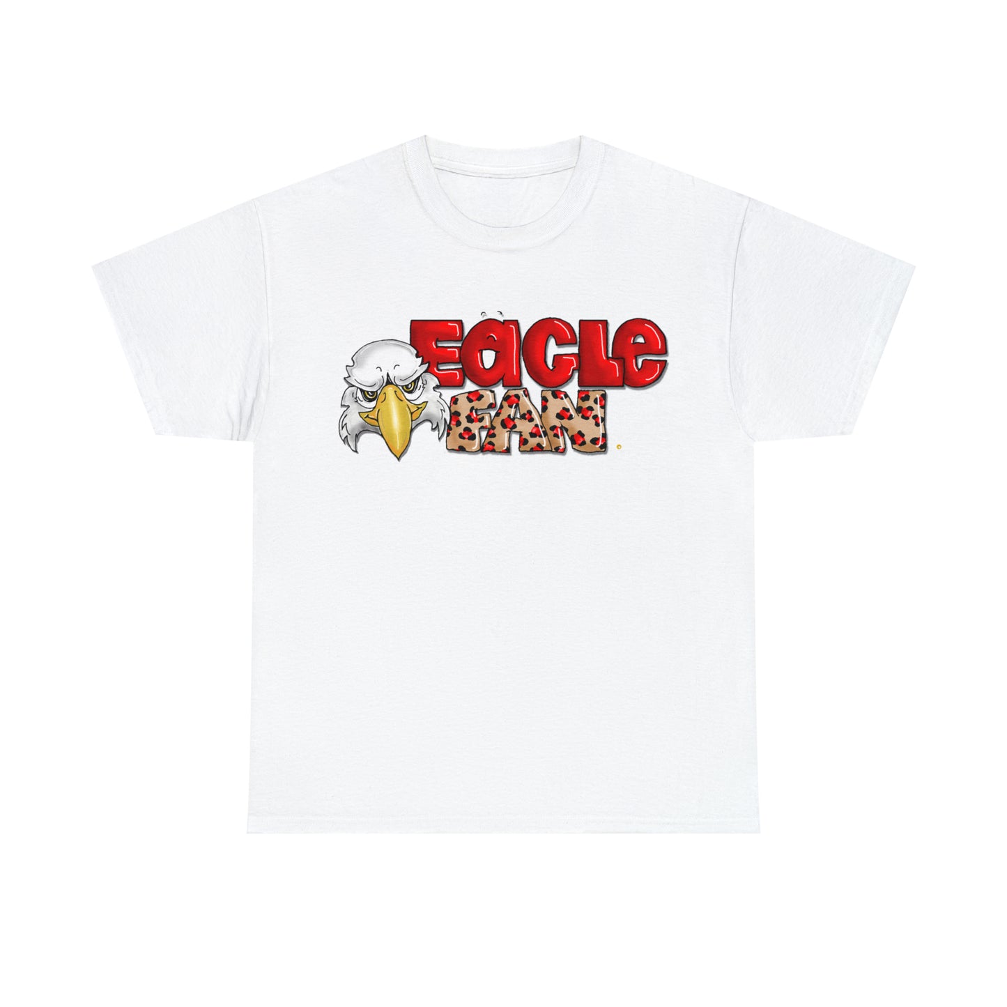 Eagle Fan (cheetah) Tshirt by The Giggle Network created by Laurie Repetto