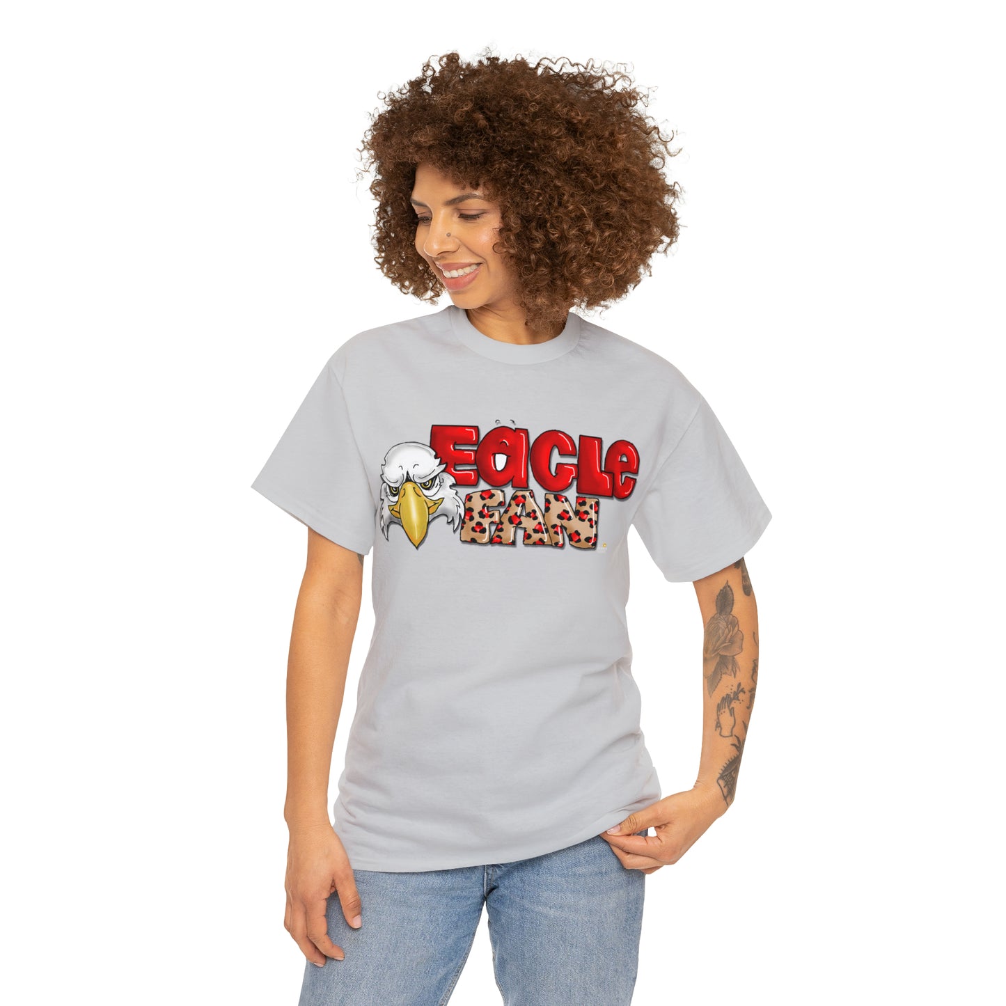 Eagle Fan (cheetah) Tshirt by The Giggle Network created by Laurie Repetto