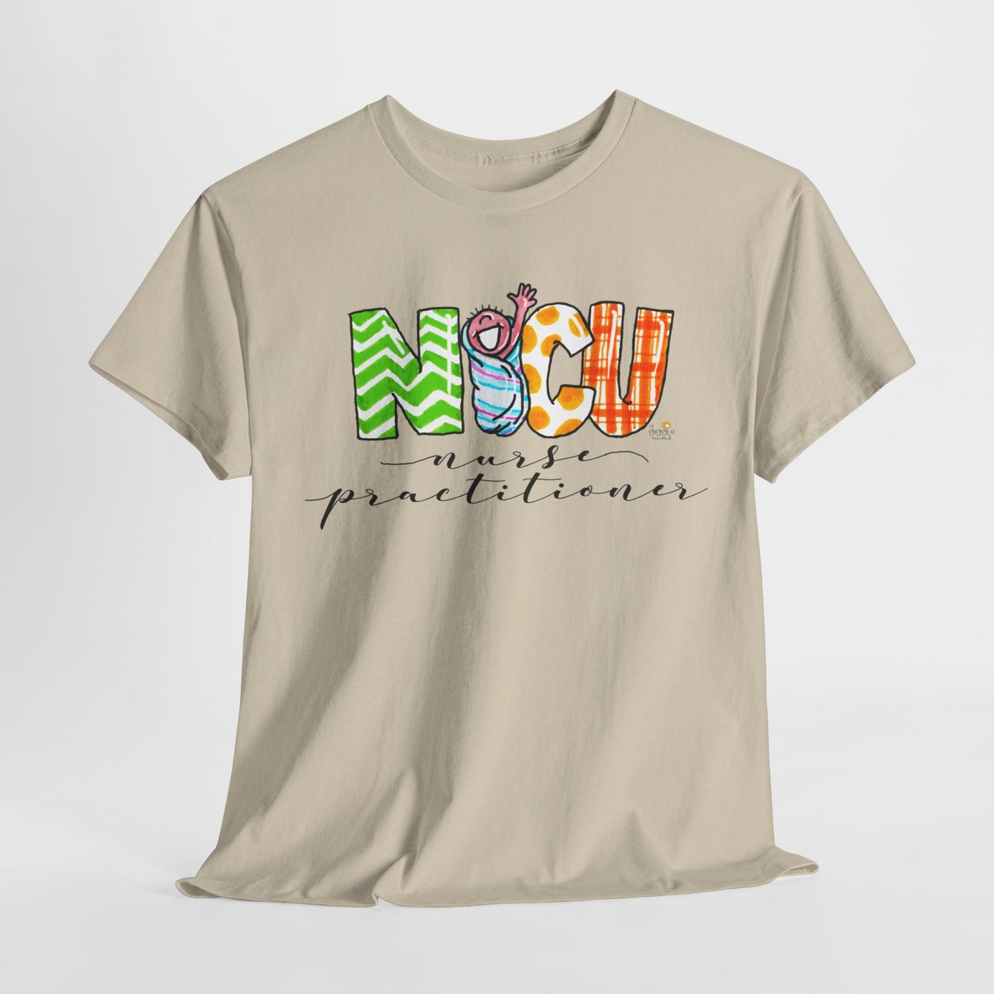Nurse Practitioner Tee with Baby Swaddle Design