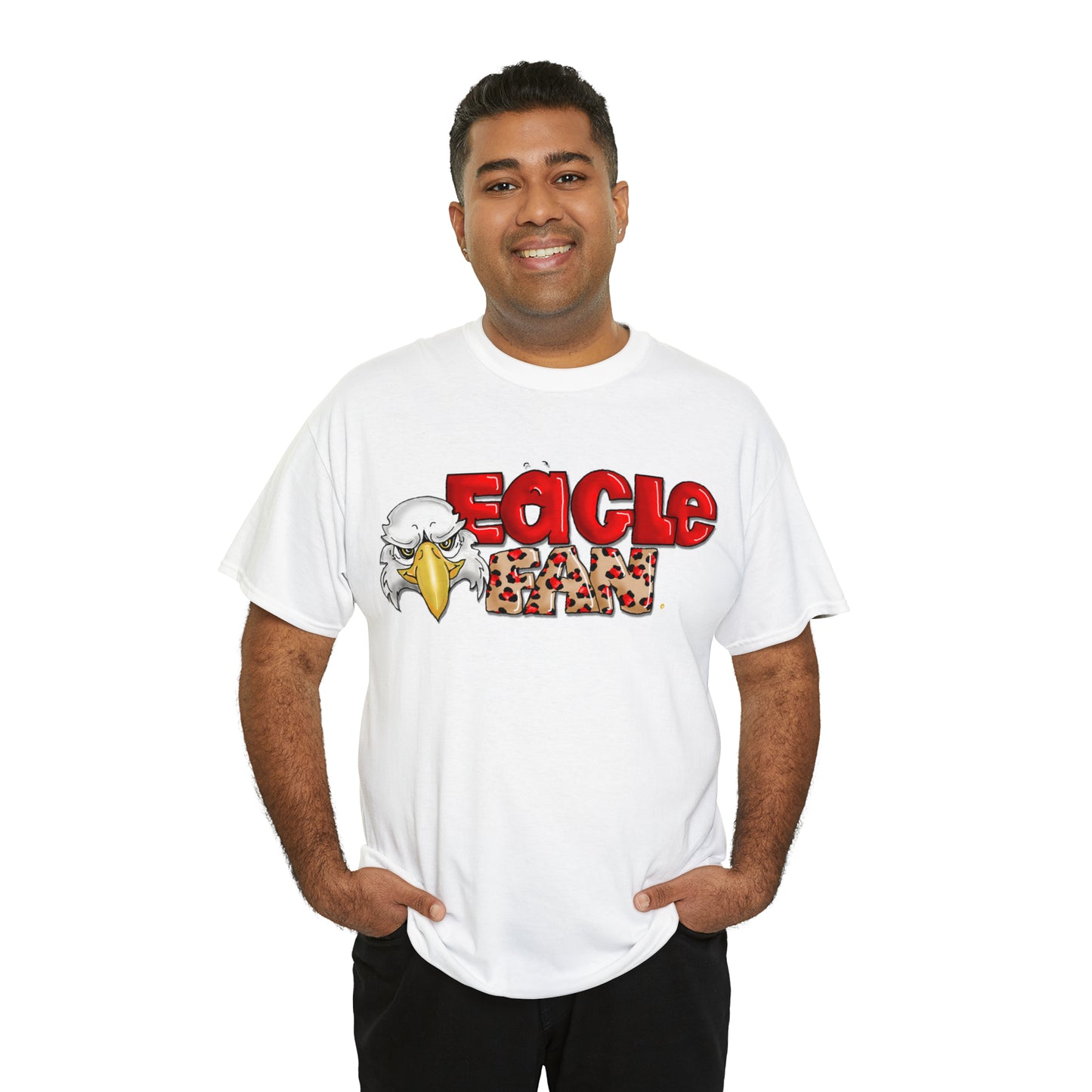 Eagle Fan (cheetah) Tshirt by The Giggle Network created by Laurie Repetto
