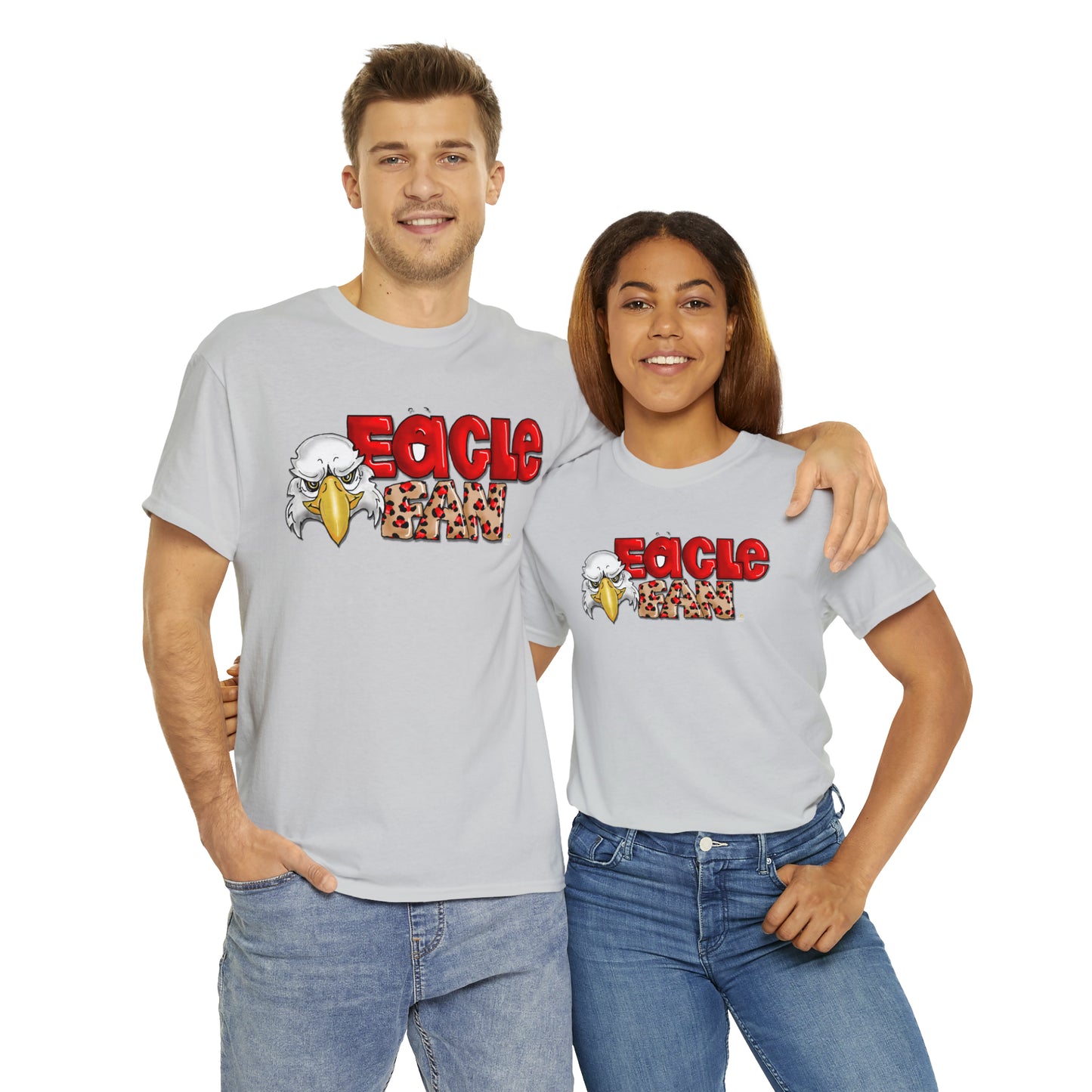 Eagle Fan (cheetah) Tshirt by The Giggle Network created by Laurie Repetto
