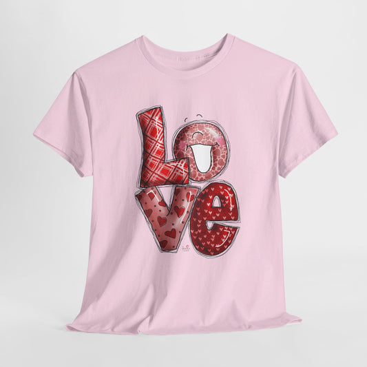 Love TShirt by The Giggle Network. Valentine's Tshirts. Love and hearts tshirt.