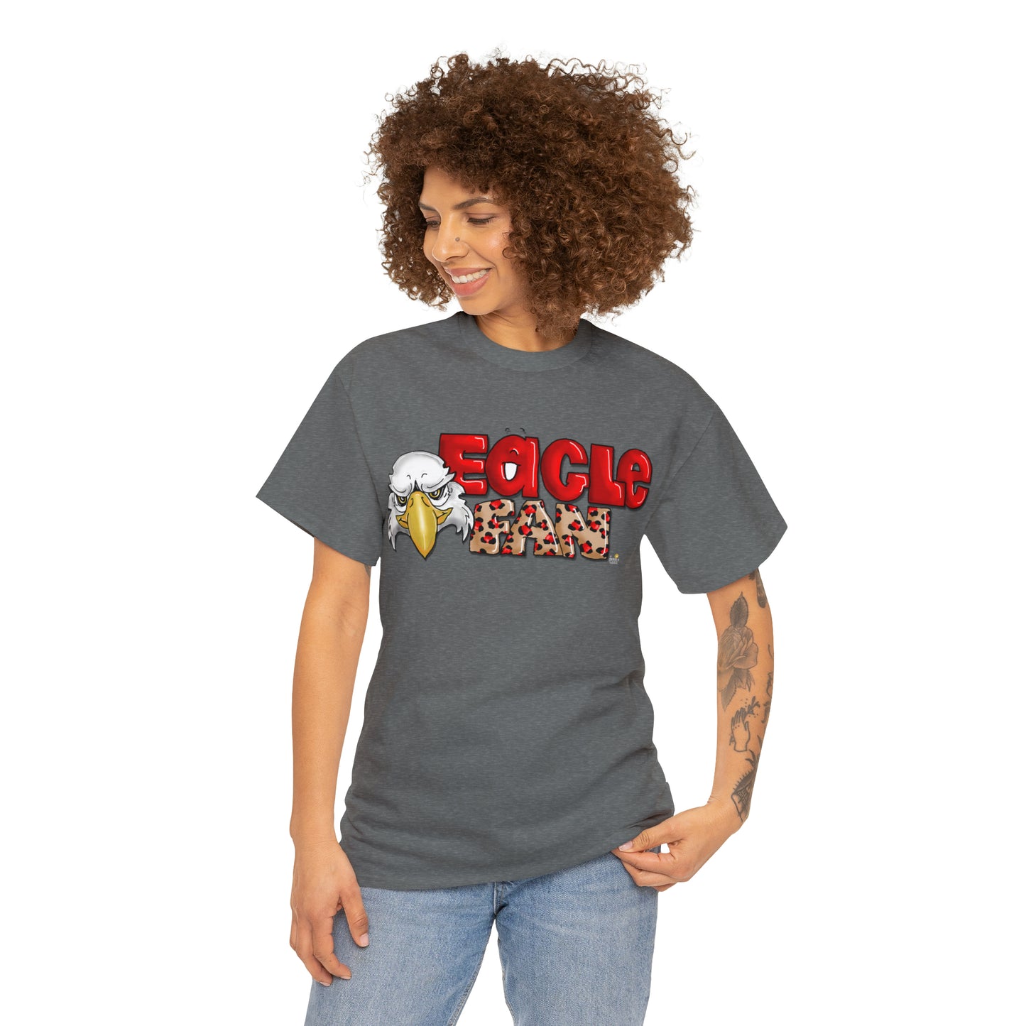 Eagle Fan (cheetah) Tshirt by The Giggle Network created by Laurie Repetto