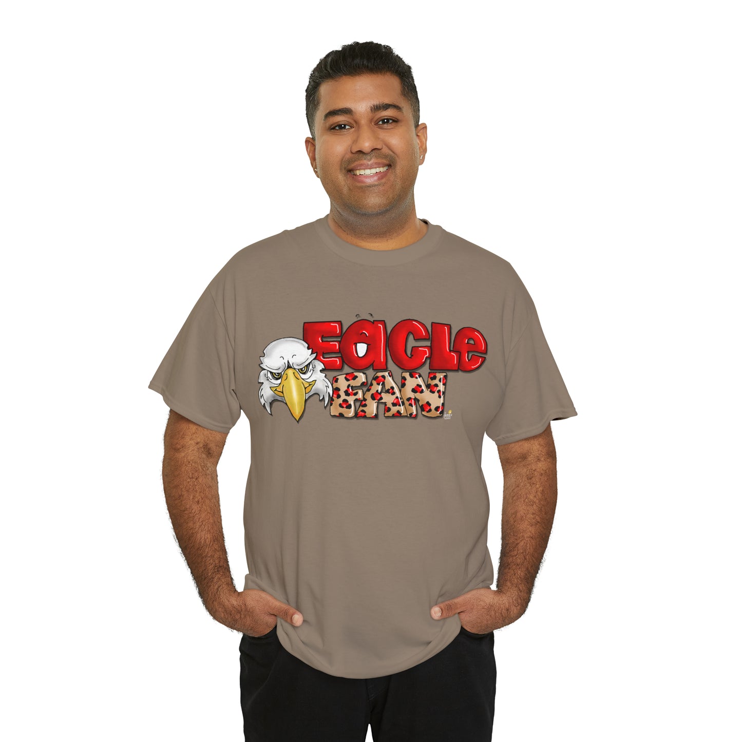 Eagle Fan (cheetah) Tshirt by The Giggle Network created by Laurie Repetto