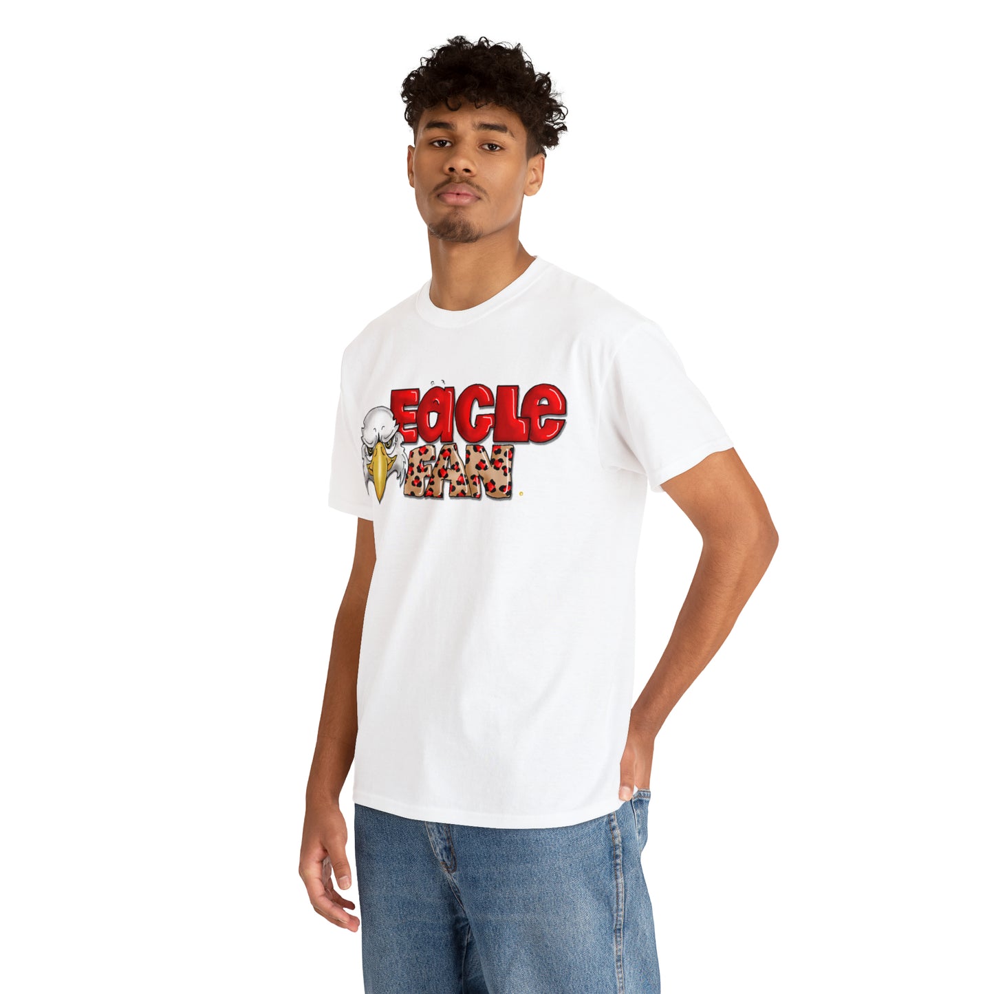 Eagle Fan (cheetah) Tshirt by The Giggle Network created by Laurie Repetto