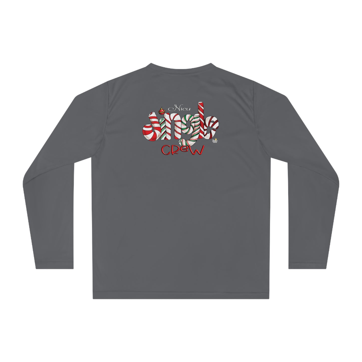 (front and back) NICU JIngle Crew Long Sleeve Shirt by The Giggle Network