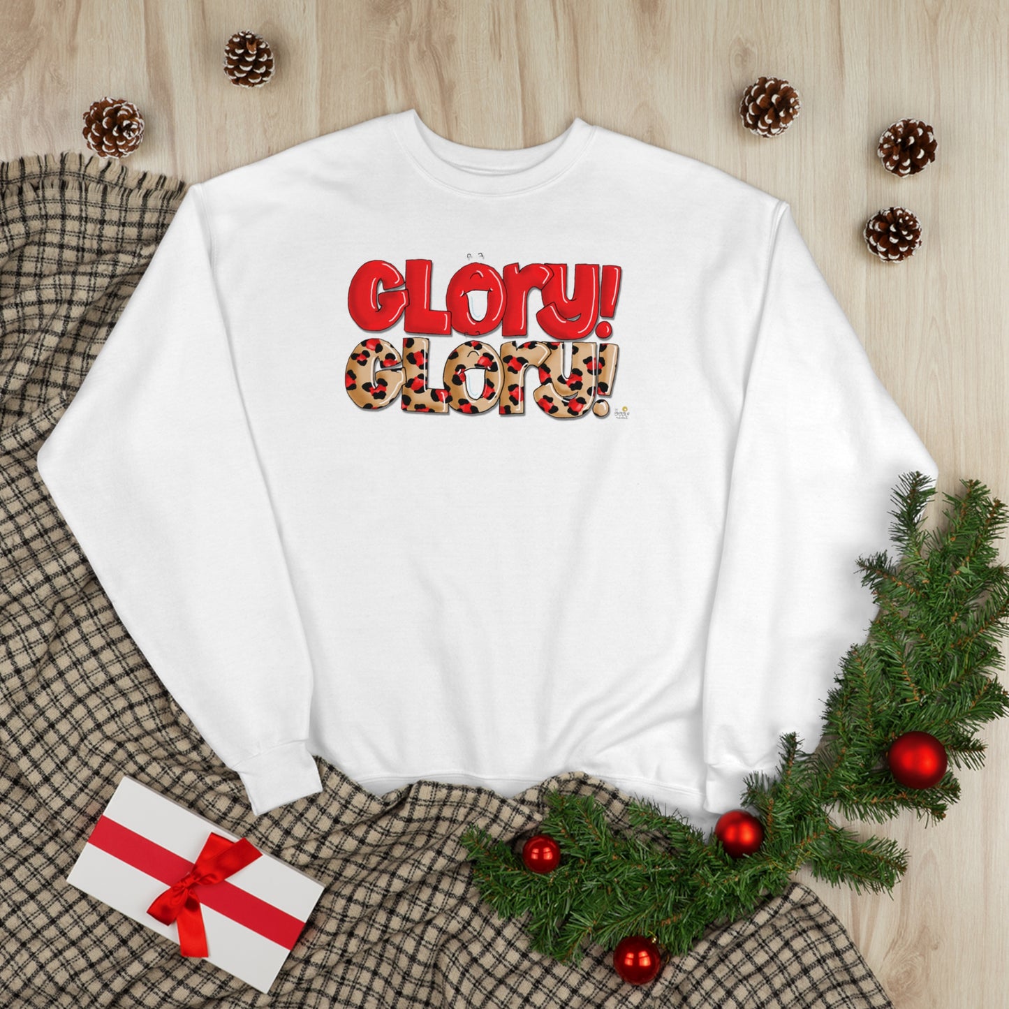 GLORY! GLORY! Sweatshirt for UGA fans from The Giggle Network created by Laurie Repetto