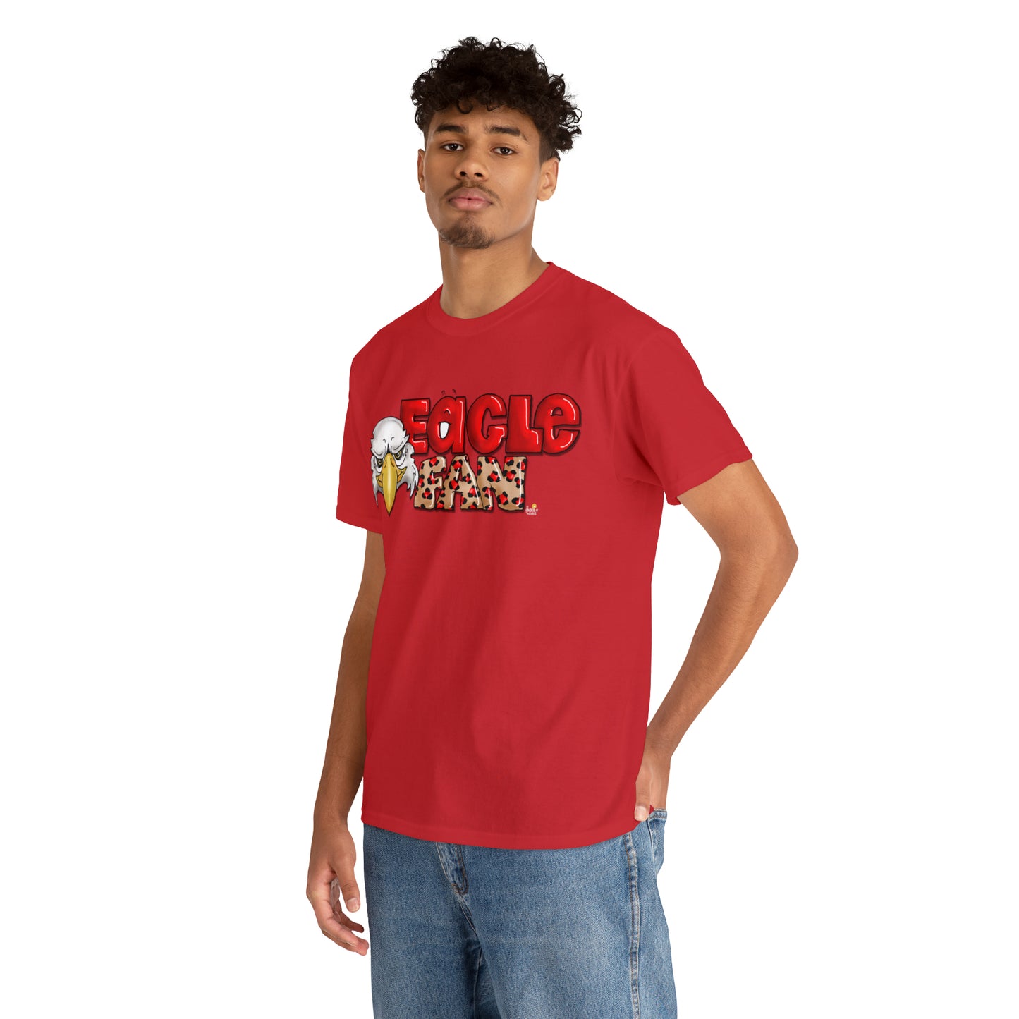 Eagle Fan (cheetah) Tshirt by The Giggle Network created by Laurie Repetto