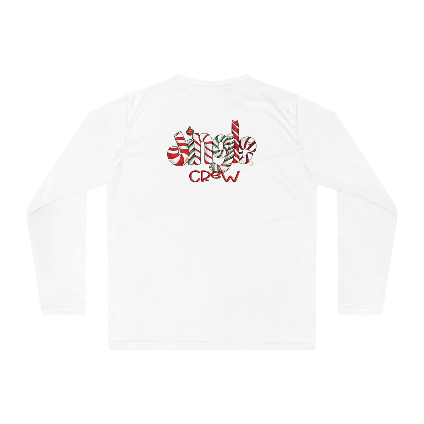 (front and back) Everybody's JIngle Crew Long Sleeve Shirt by The Giggle Network