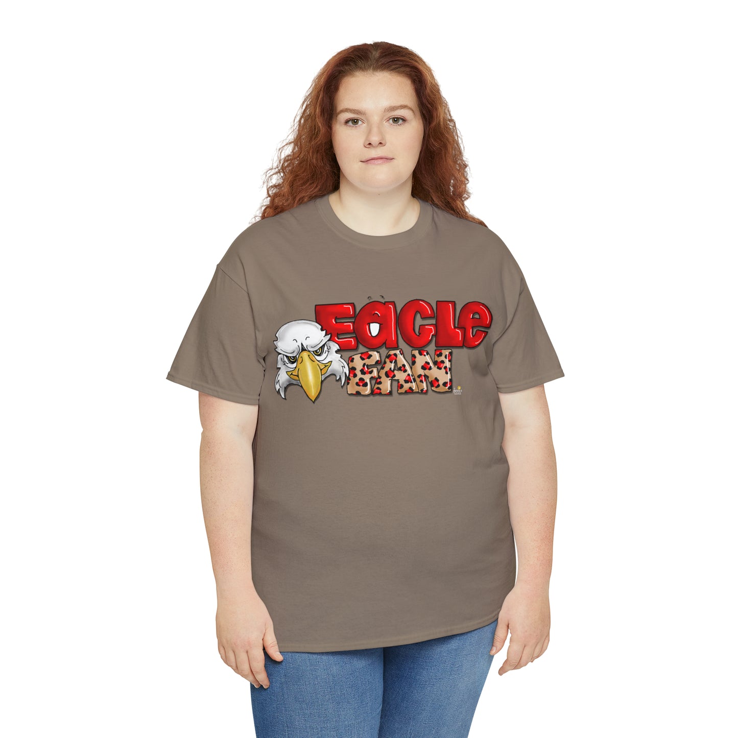 Eagle Fan (cheetah) Tshirt by The Giggle Network created by Laurie Repetto