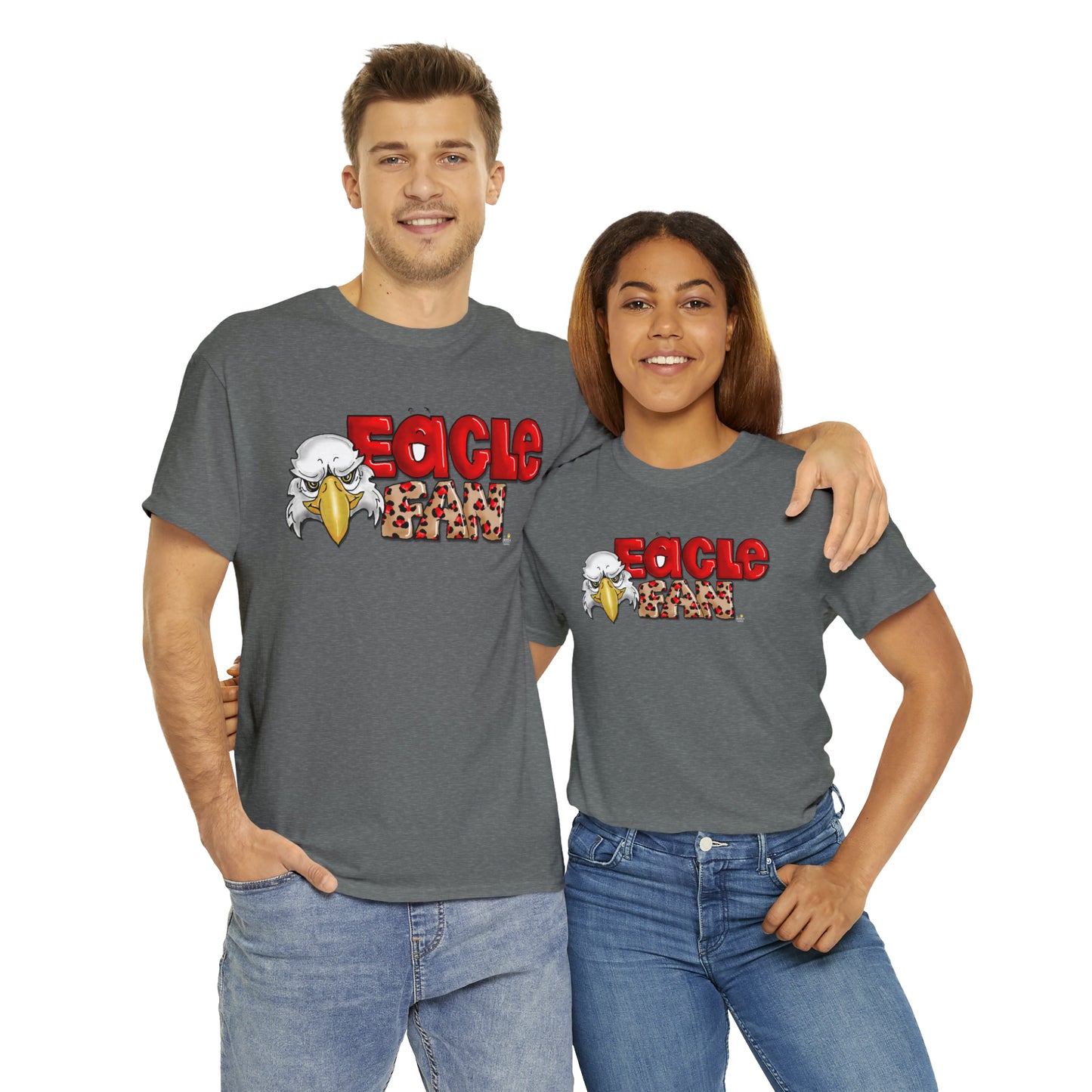 Eagle Fan (cheetah) Tshirt by The Giggle Network created by Laurie Repetto