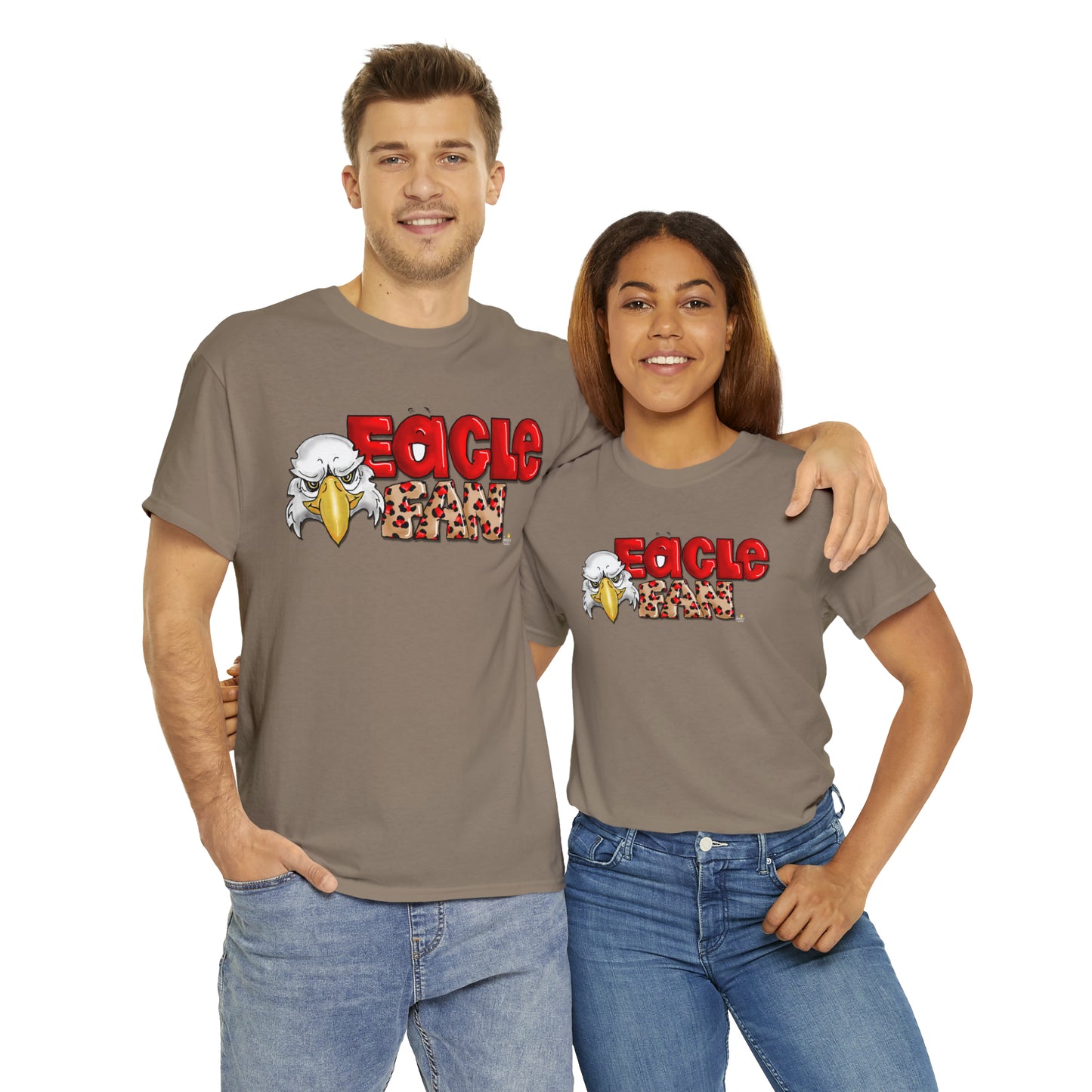Eagle Fan (cheetah) Tshirt by The Giggle Network created by Laurie Repetto