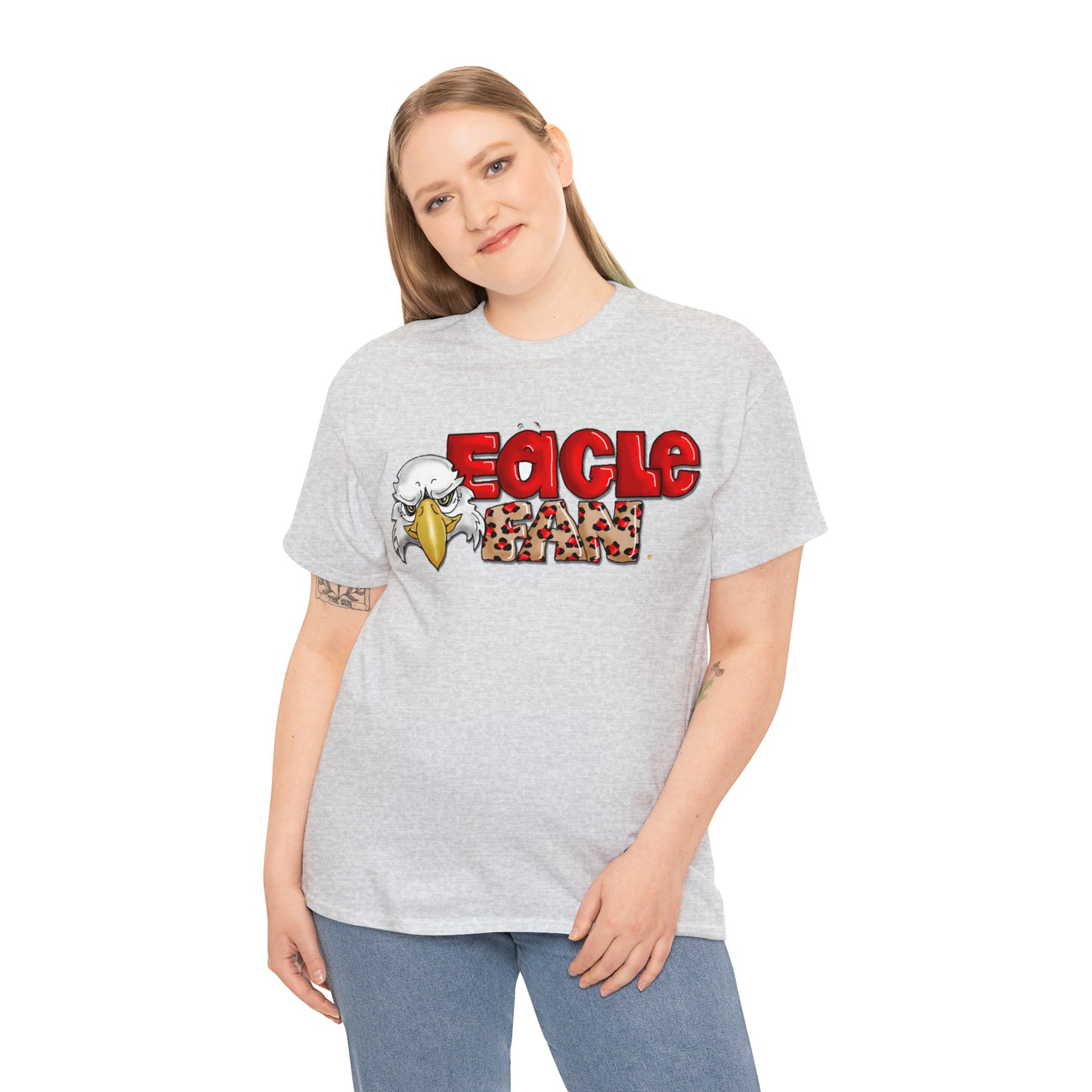 Eagle Fan (cheetah) Tshirt by The Giggle Network created by Laurie Repetto