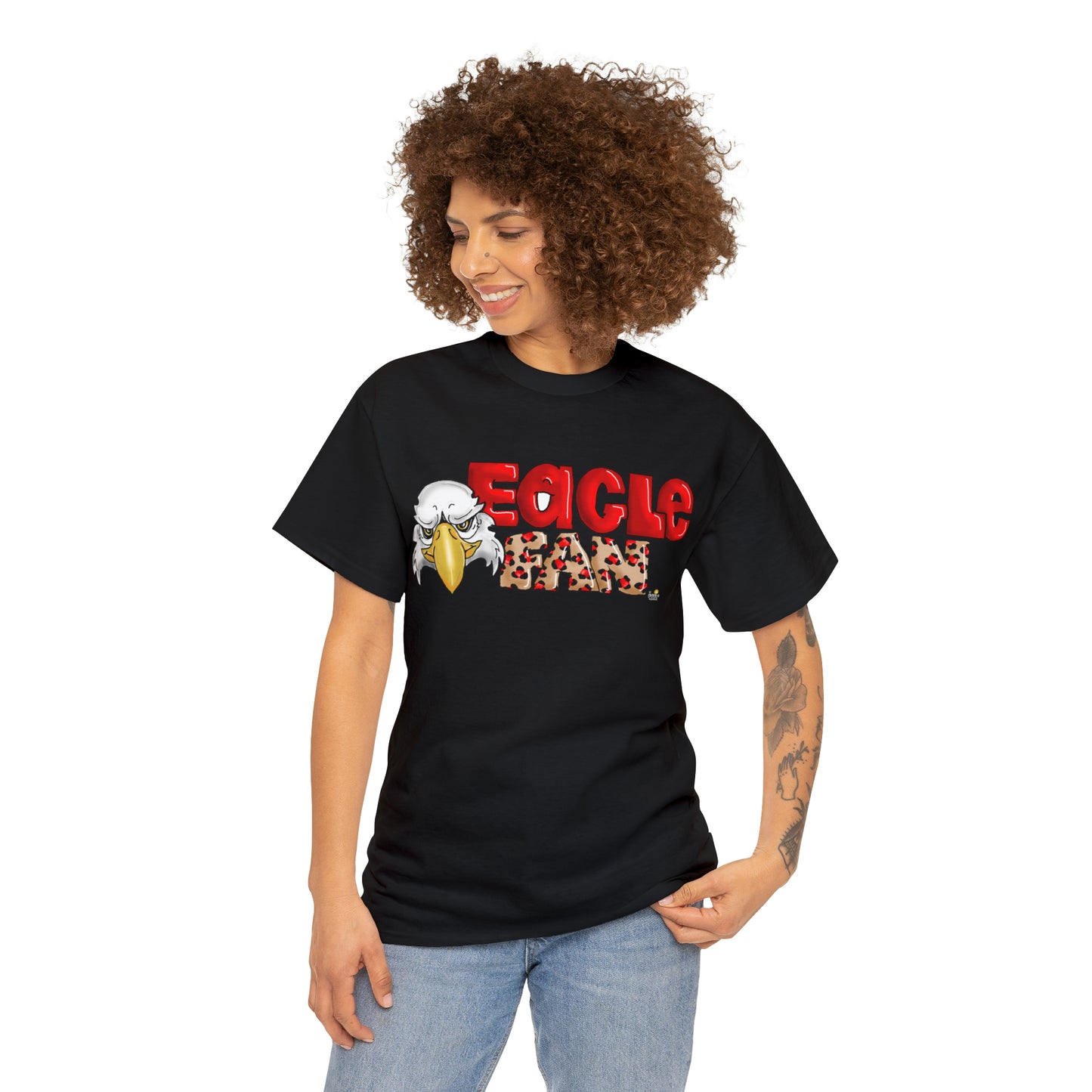 Eagle Fan (cheetah) Tshirt by The Giggle Network created by Laurie Repetto
