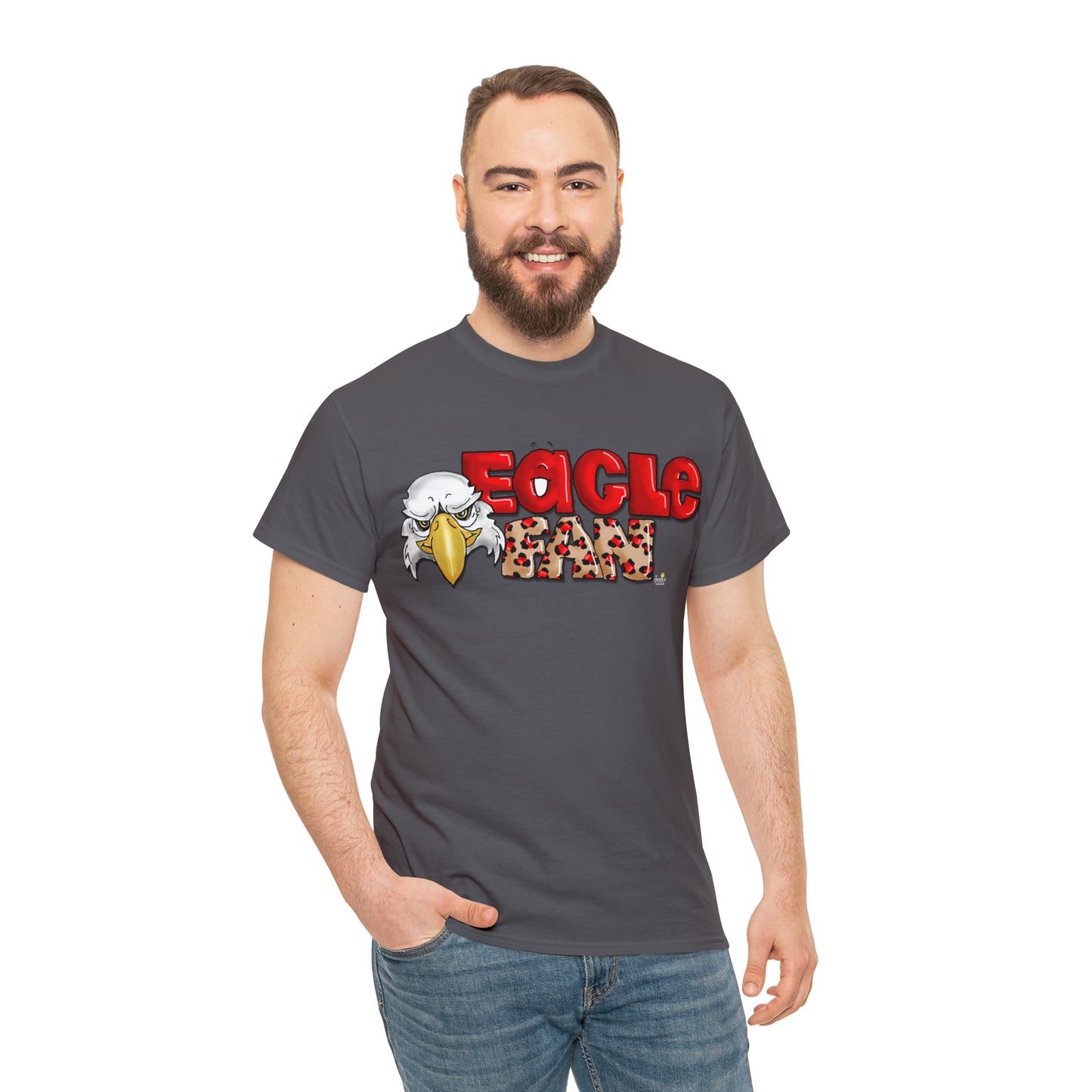Eagle Fan (cheetah) Tshirt by The Giggle Network created by Laurie Repetto