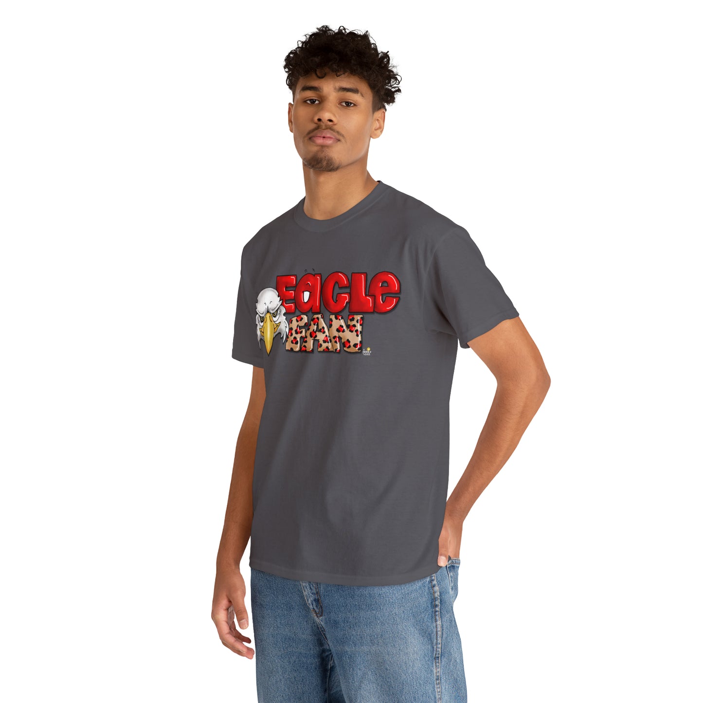 Eagle Fan (cheetah) Tshirt by The Giggle Network created by Laurie Repetto