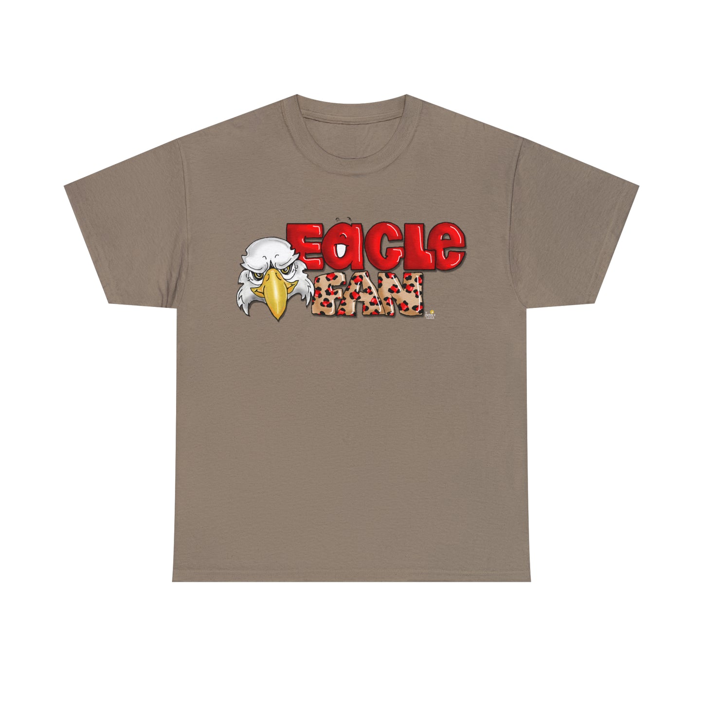 Eagle Fan (cheetah) Tshirt by The Giggle Network created by Laurie Repetto