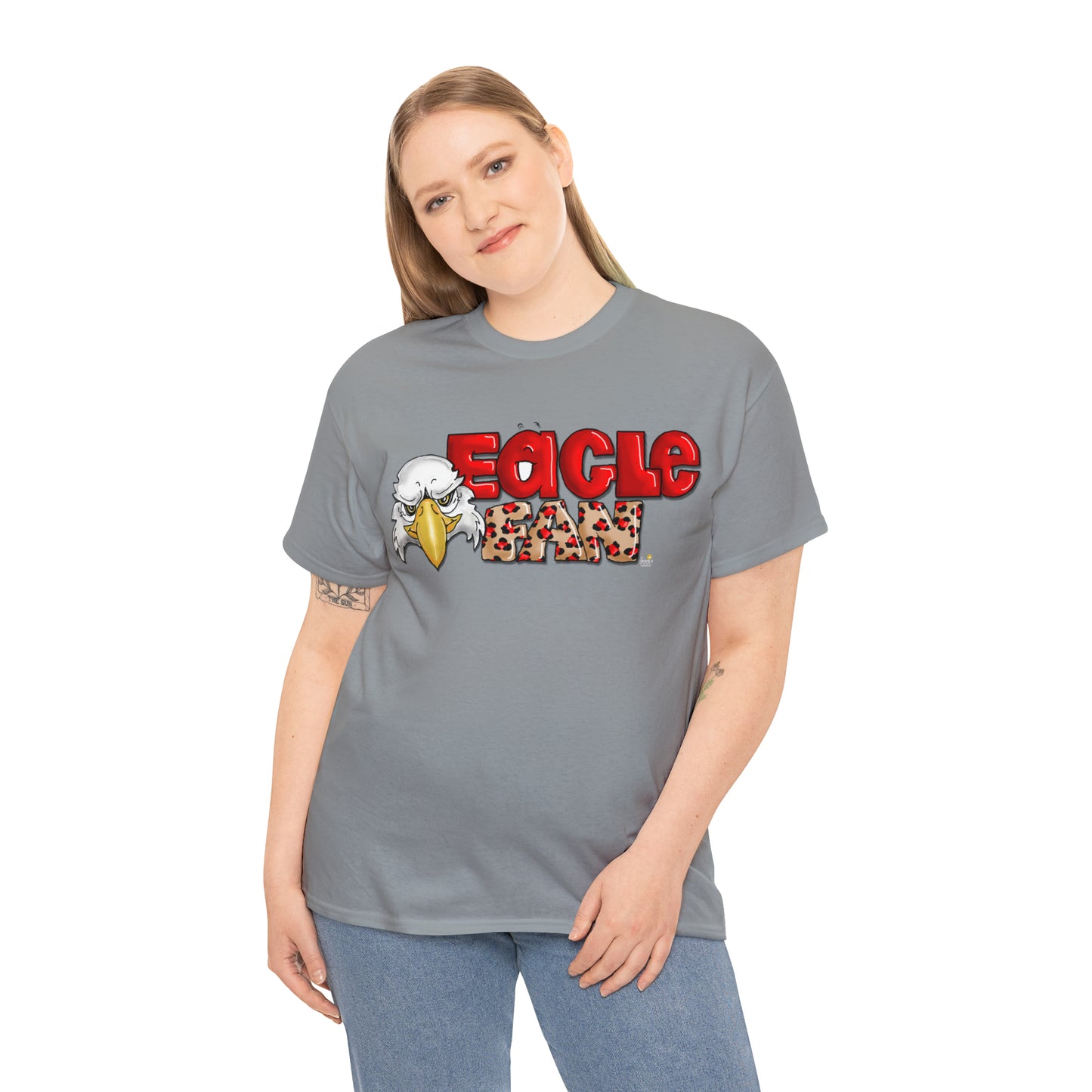 Eagle Fan (cheetah) Tshirt by The Giggle Network created by Laurie Repetto